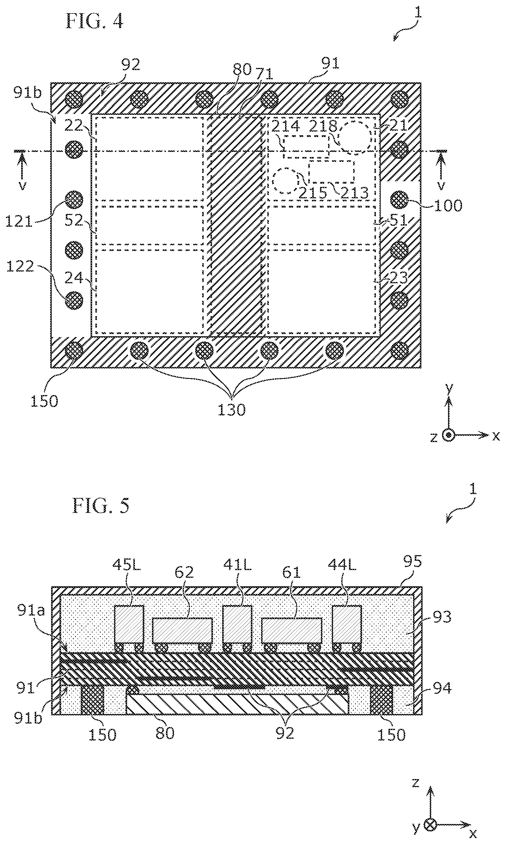 Patent US11784669 Figure 4 – Radio-frequency module and a communication device that can suppress degradation of characteristics of electrical circuits formed at an integrated circuit