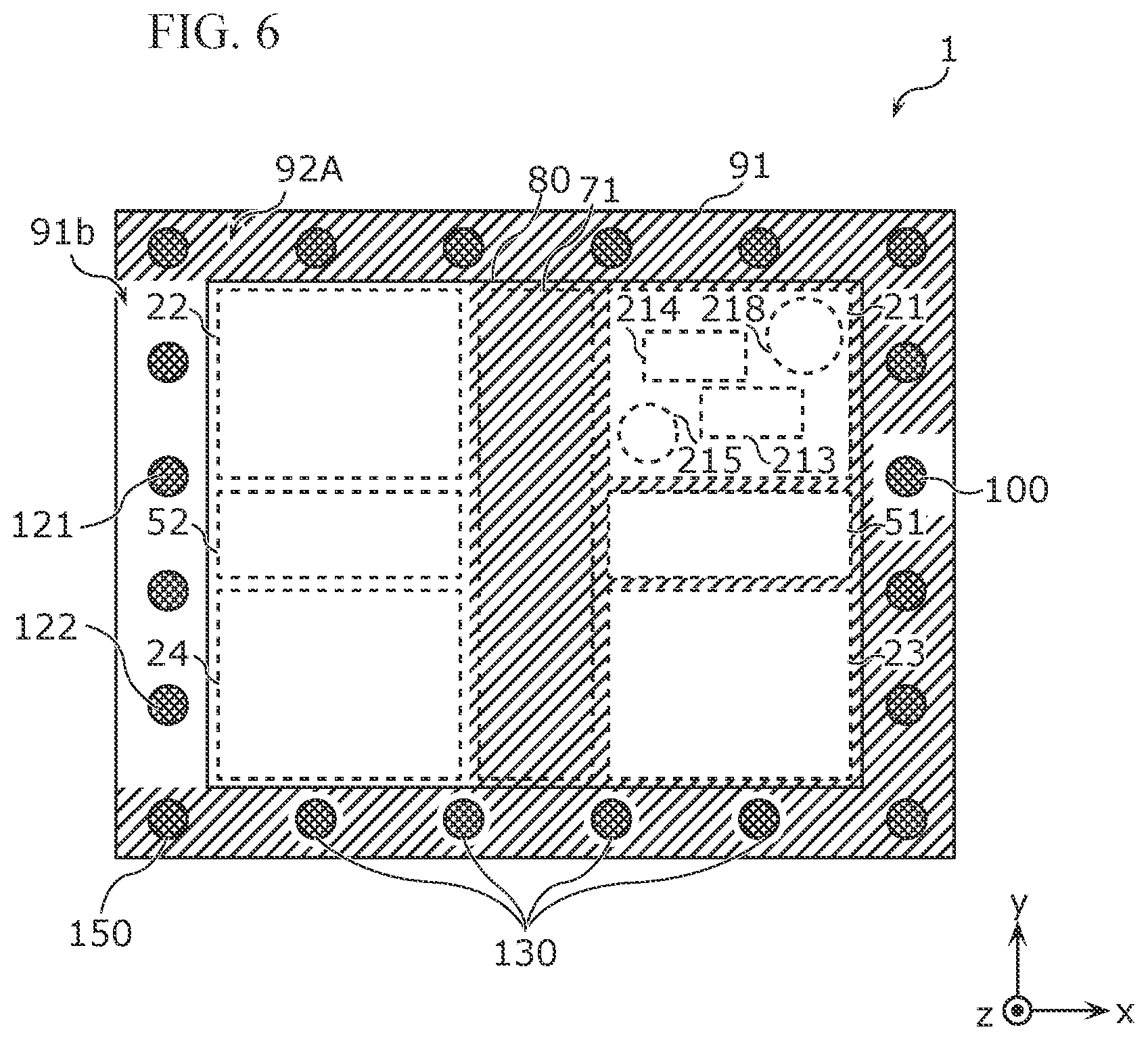 Patent US11784669 Figure 5 – Radio-frequency module and a communication device that can suppress degradation of characteristics of electrical circuits formed at an integrated circuit