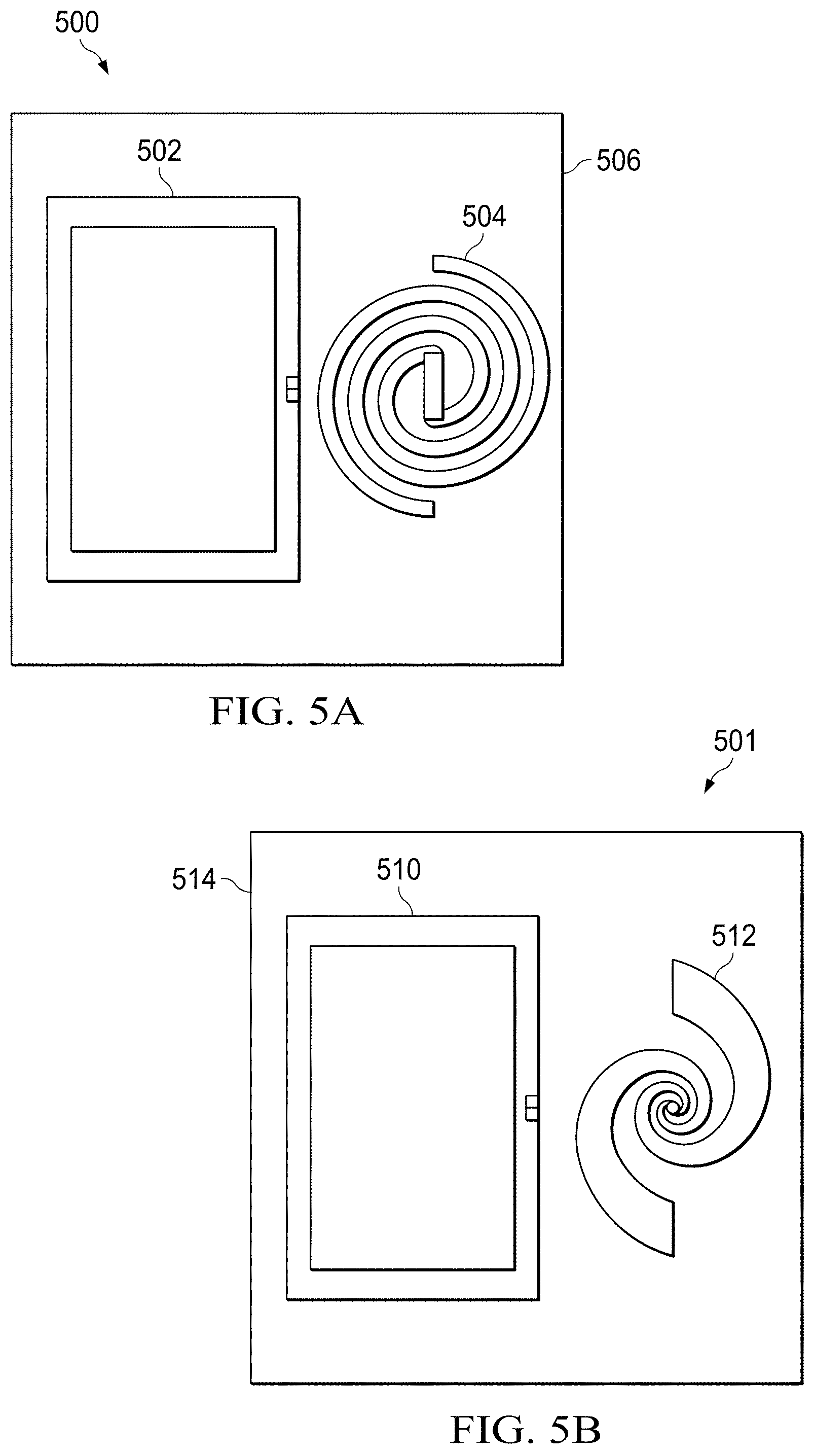 Patent US11784670 Figure 5 – Antennas for millimeter wave contactless communications