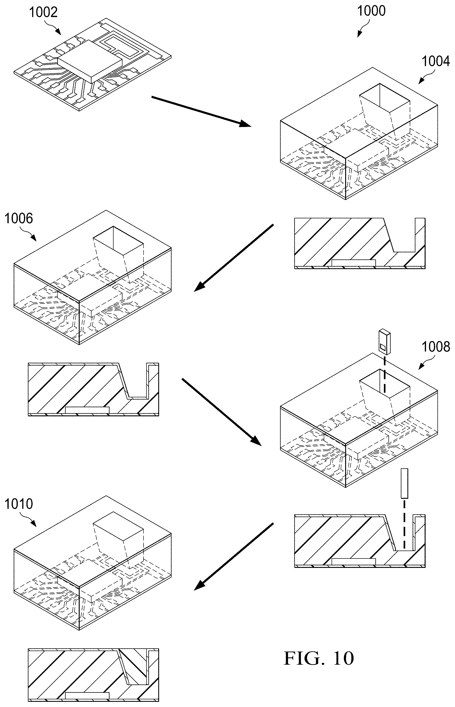 Patent US11784670 Figure 10 – Antennas for millimeter wave contactless communications