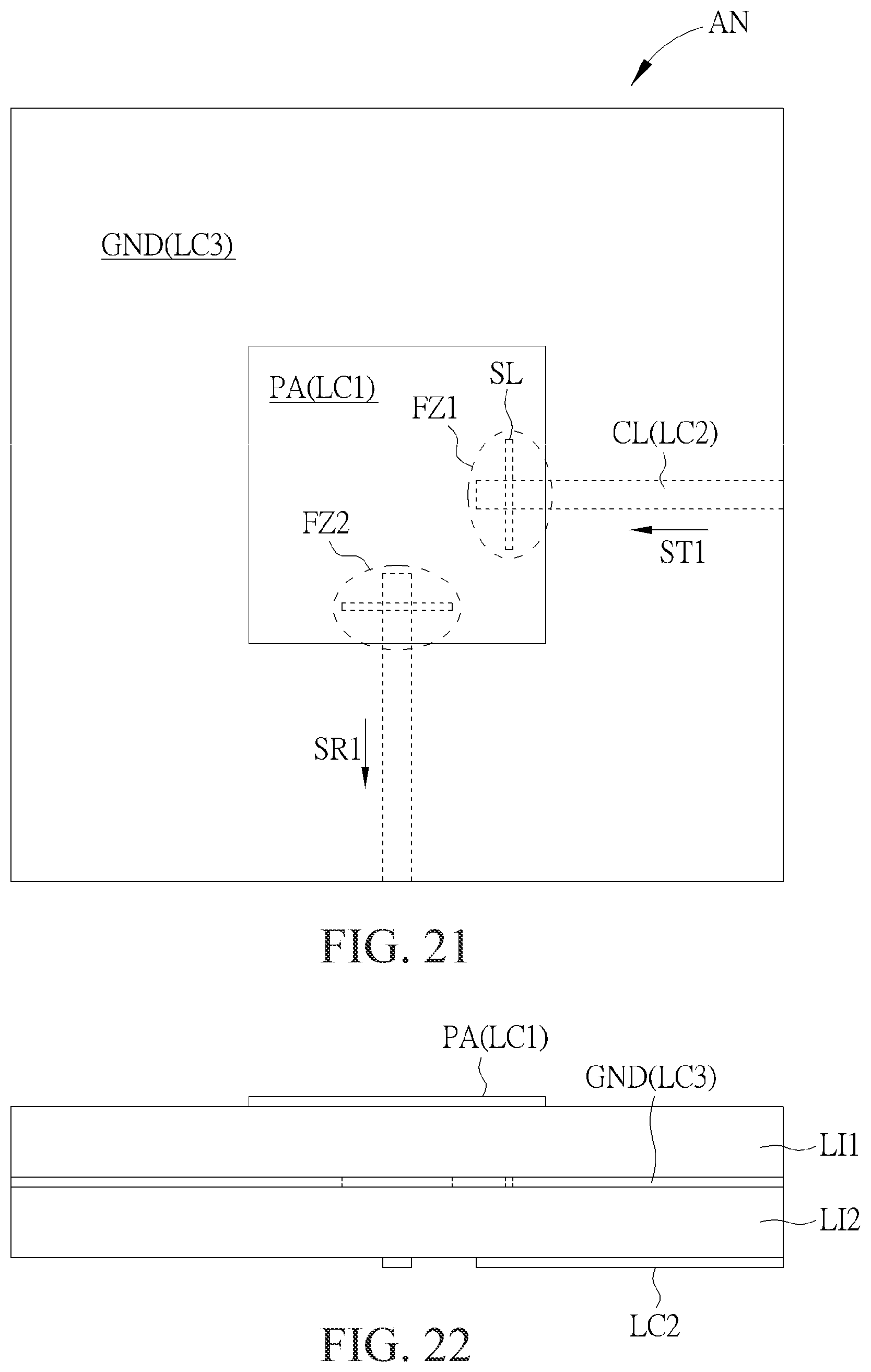 Patent US11784672 Figure 13 – Wireless signal transceiver device with a dual-polarized antenna with at least two feed zones