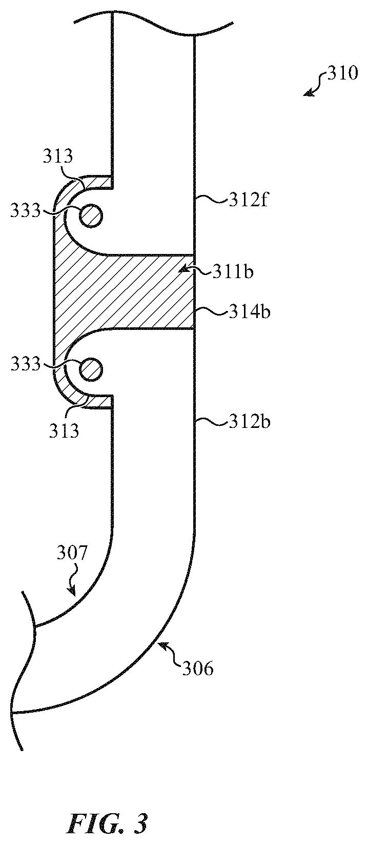 Patent US11784673 Figure 6 – Electronic device housing having a radio-frequency transmissive component