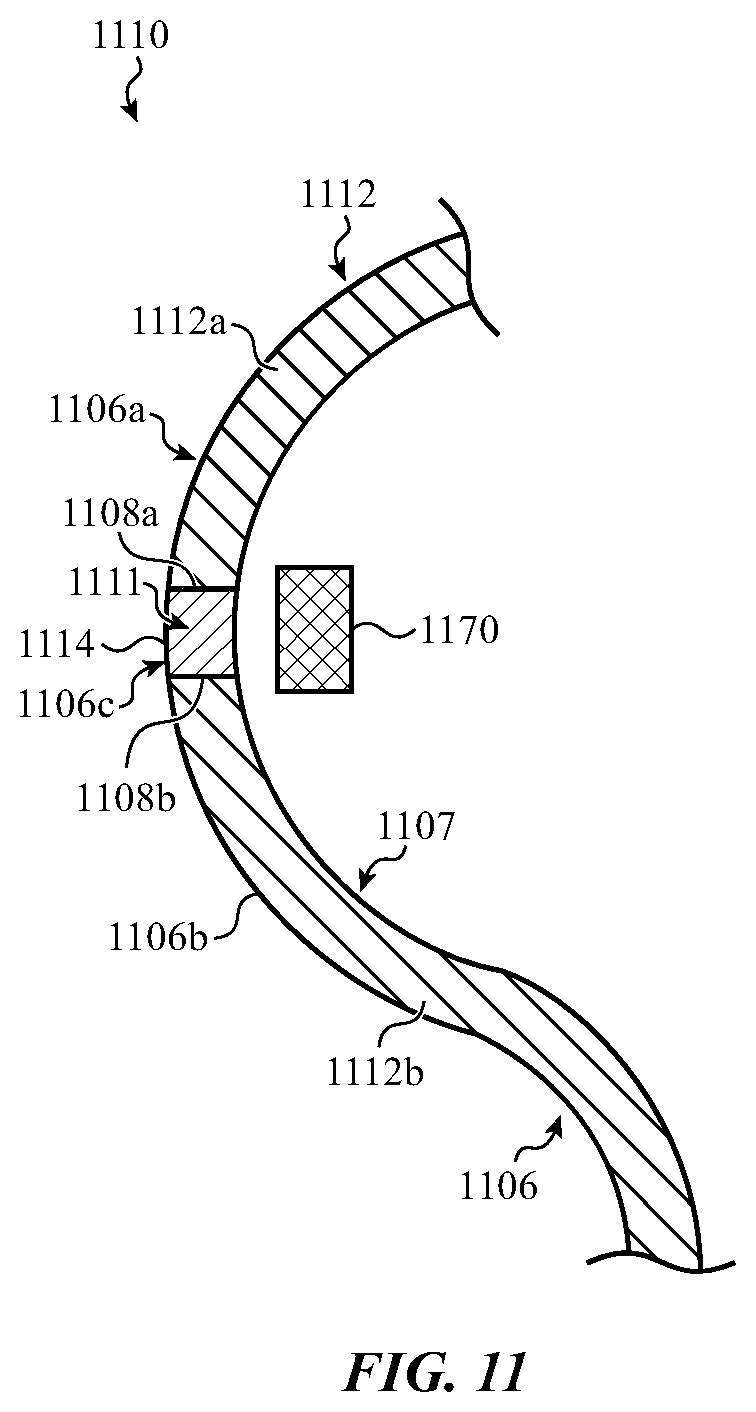 Patent US11784673 Figure 13 – Electronic device housing having a radio-frequency transmissive component