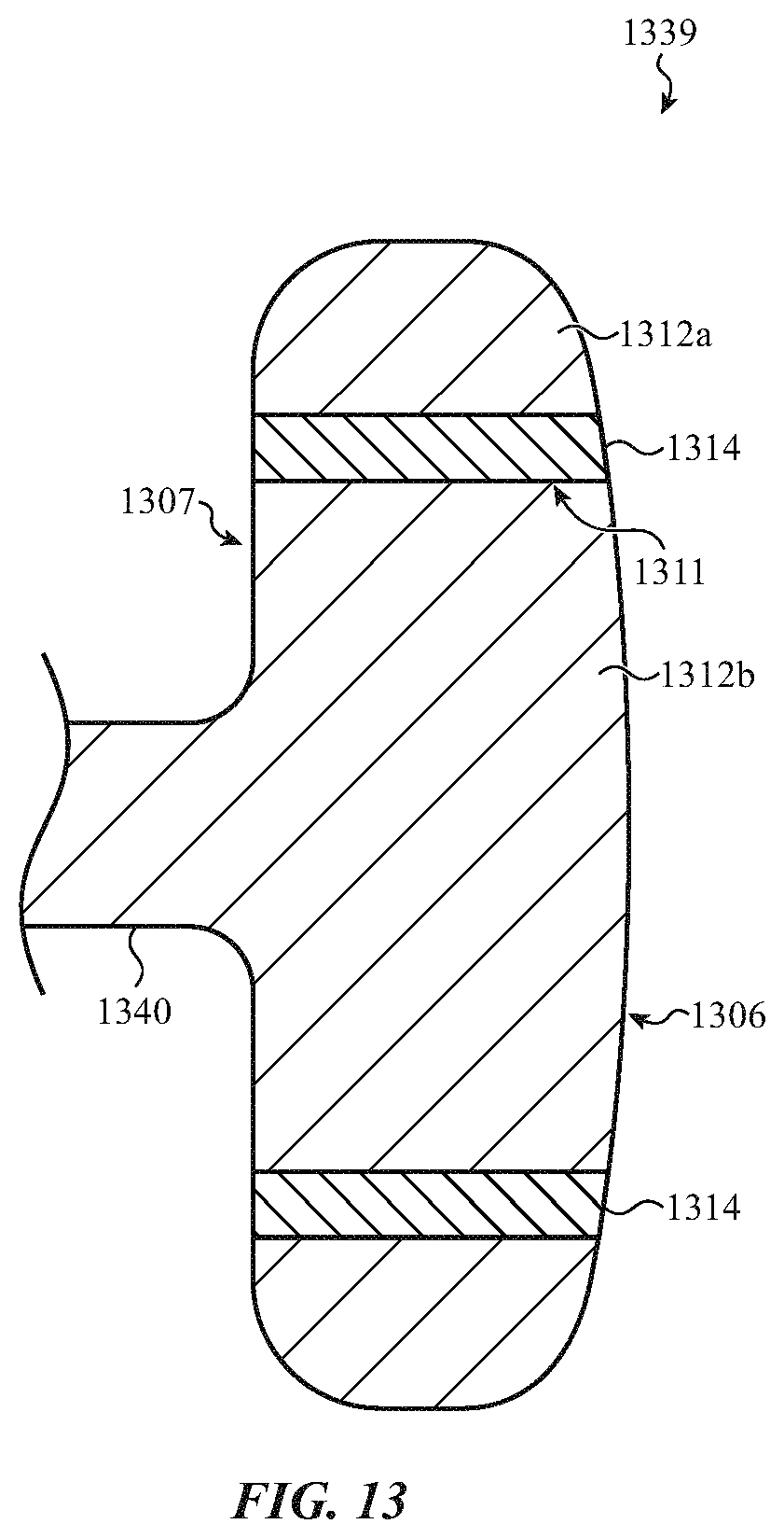 Patent US11784673 Figure 15 – Electronic device housing having a radio-frequency transmissive component