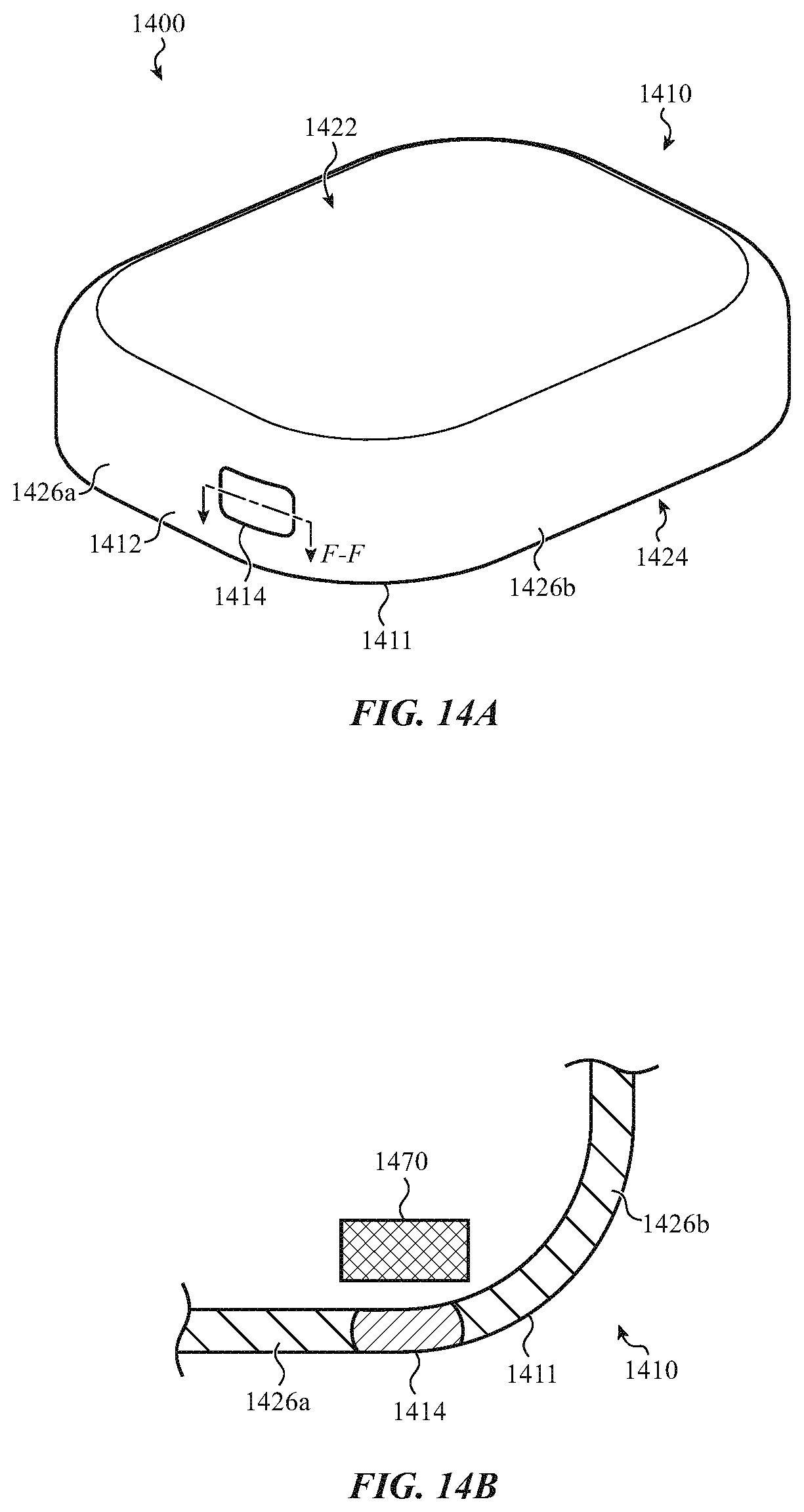 Patent US11784673 Figure 16 – Electronic device housing having a radio-frequency transmissive component
