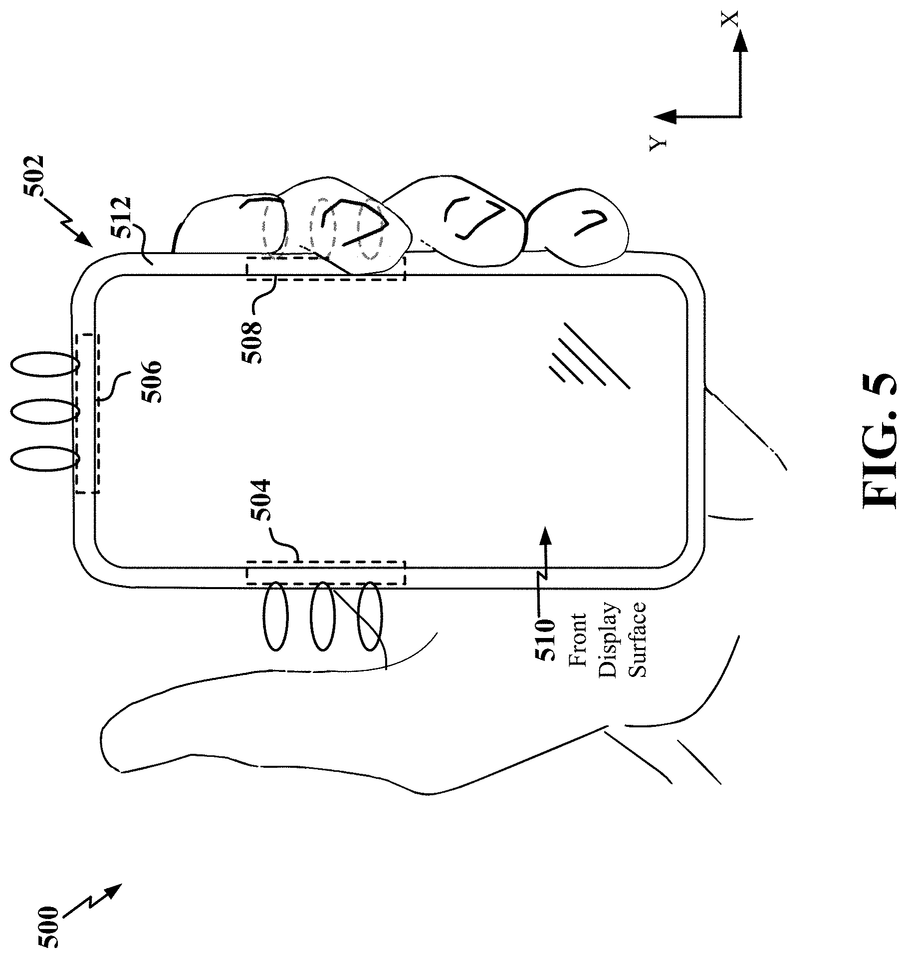 Patent US11784674 Figure 5 – Calibration of open space for an antenna array module