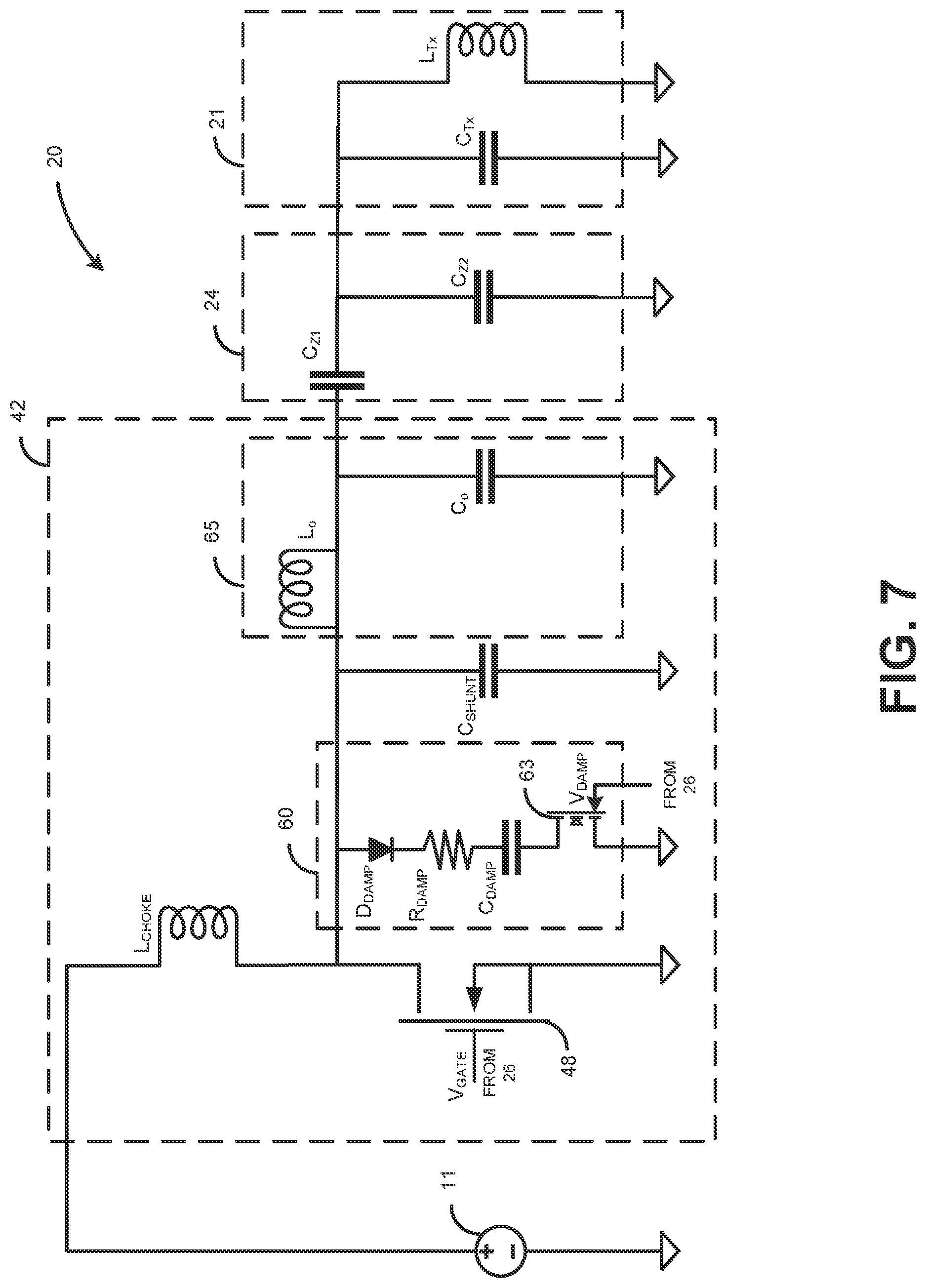 Patent US11784682 Figure 7 – Wireless power transmission systems and methods with selective signal damping at periodic active mode windows