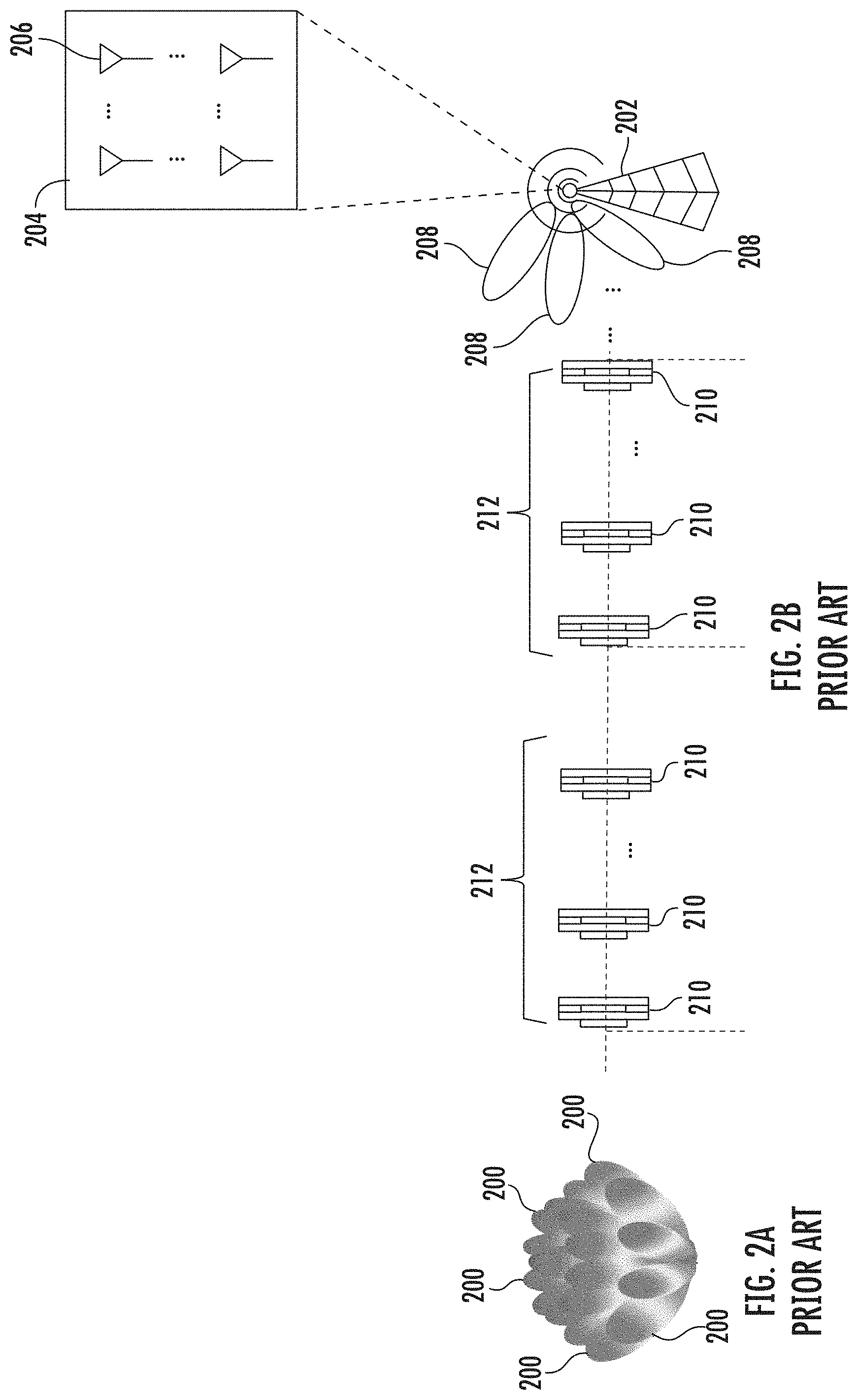 Patent US11784693 Figure 2 – Coverage cluster-based beamforming in a wireless node in a wireless communications system (WCS)