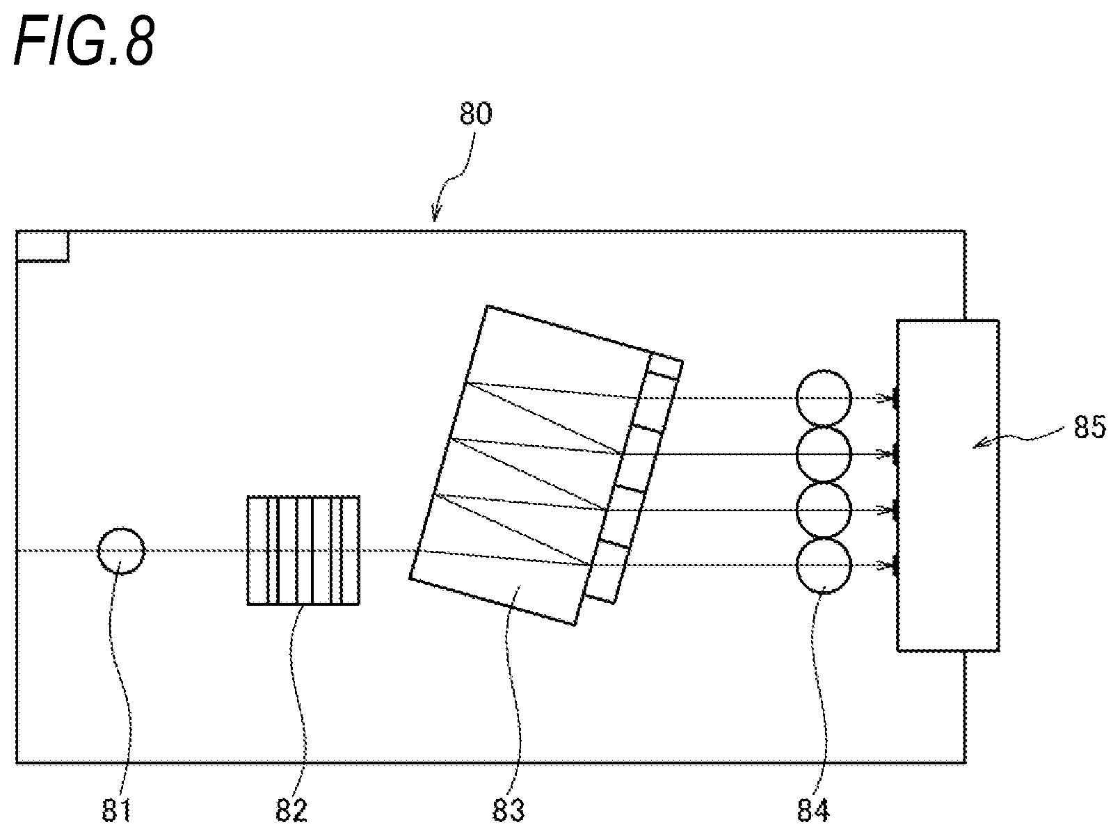 Patent US11784720 Figure 8 – Optical module