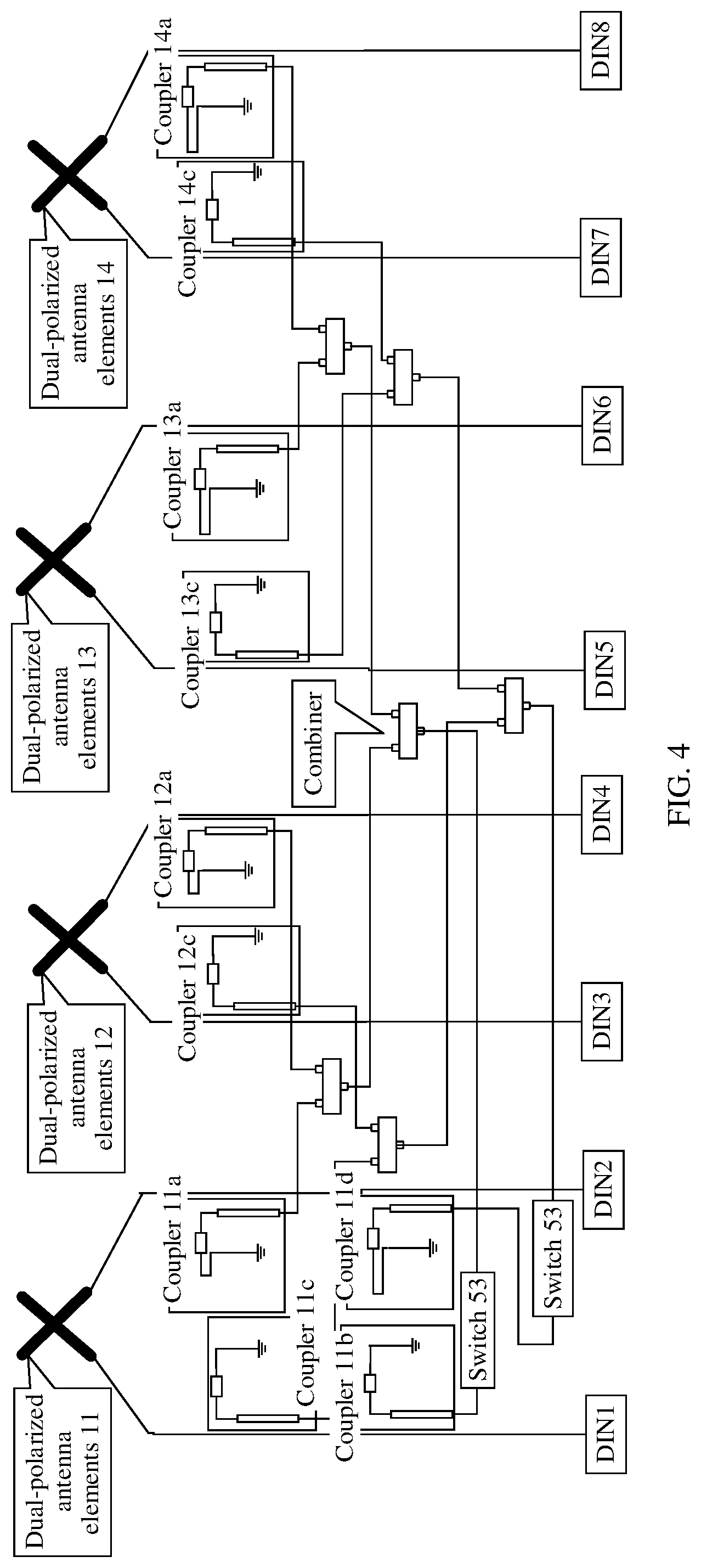 Patent US11784728 Figure 4 – Radio frequency channel calibration method and apparatus, antenna, and base station