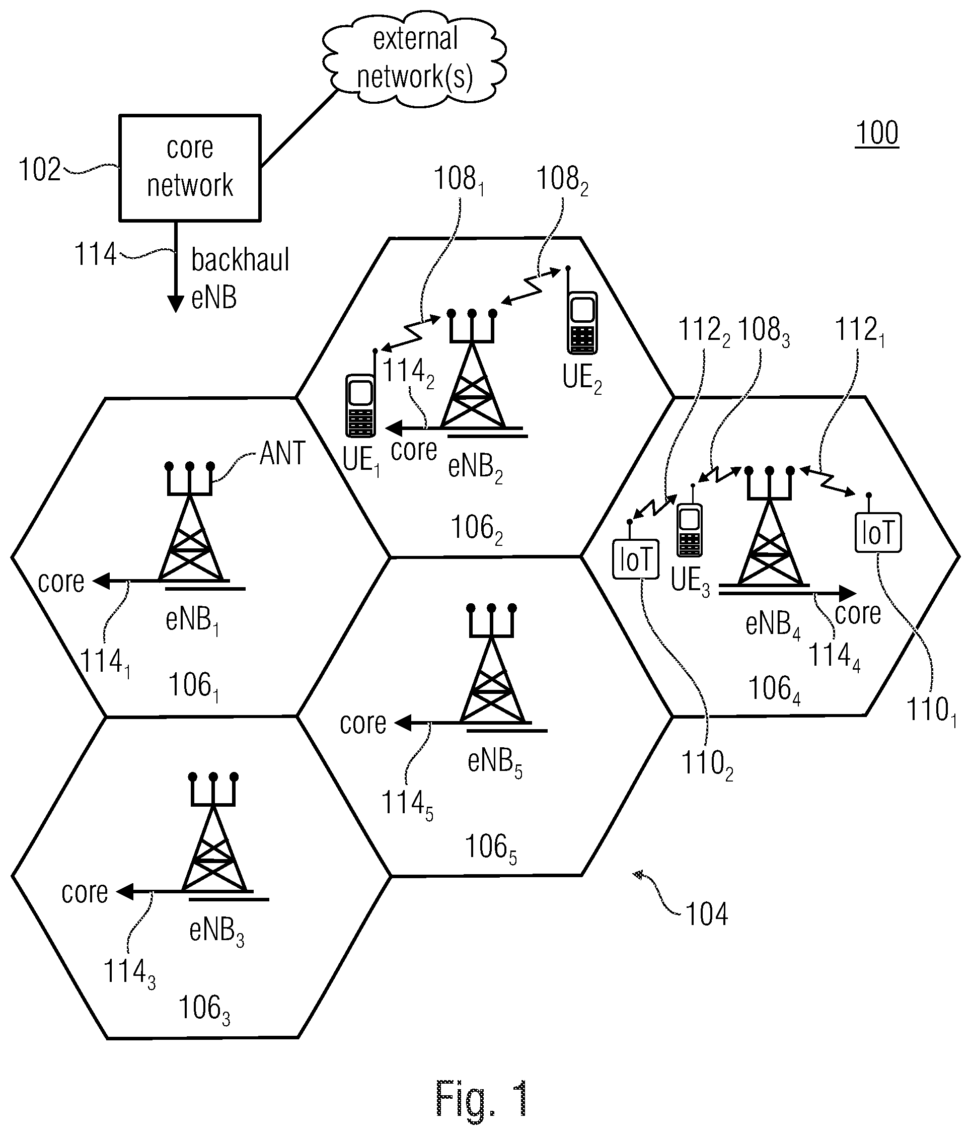 Patent US11784730 Figure 1 – Apparatus, system and method for improving position estimation and/or communication performance in a wireless communication network