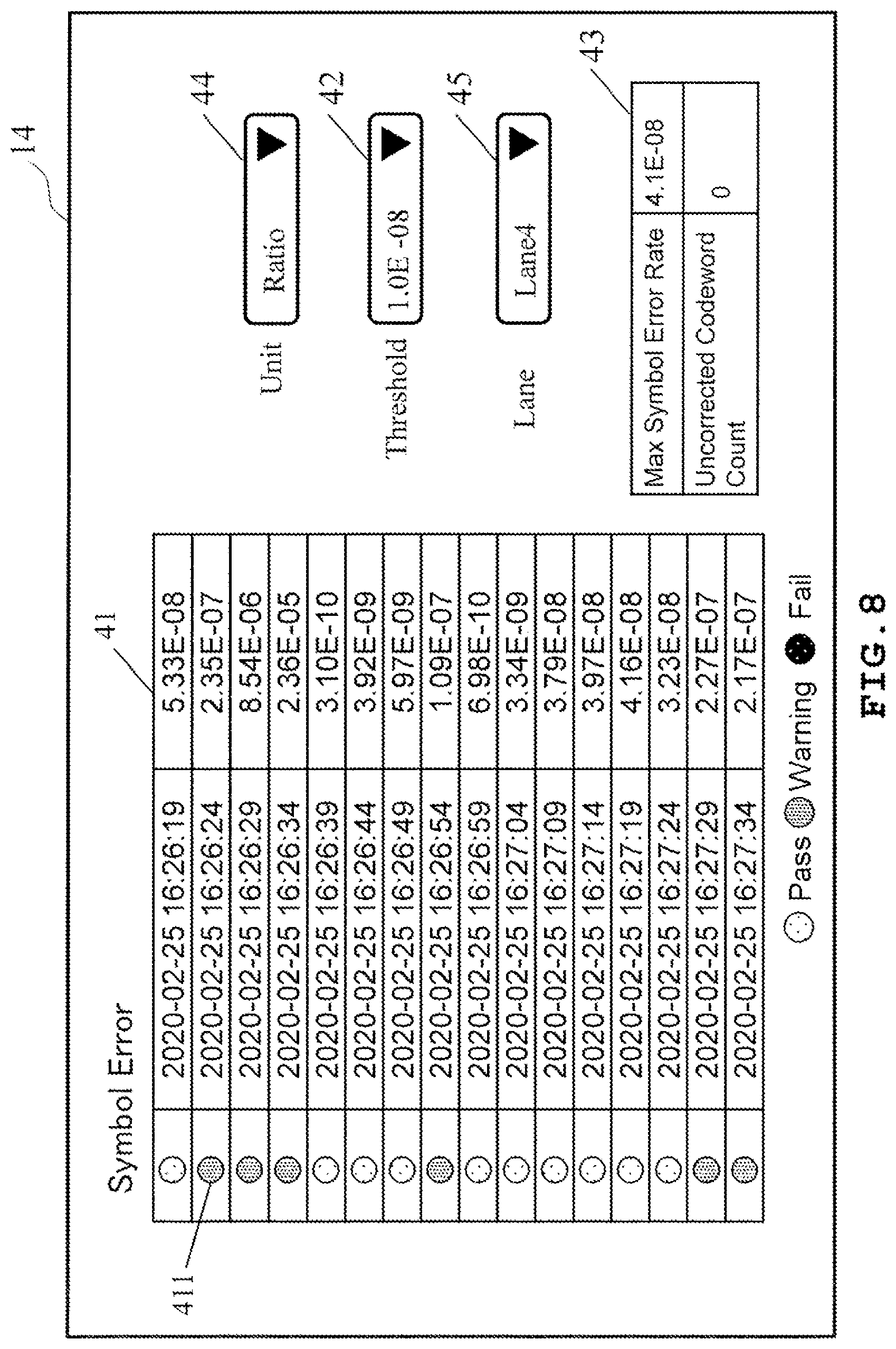 Patent US11784748 Figure 8 – Network test apparatus and network test method
