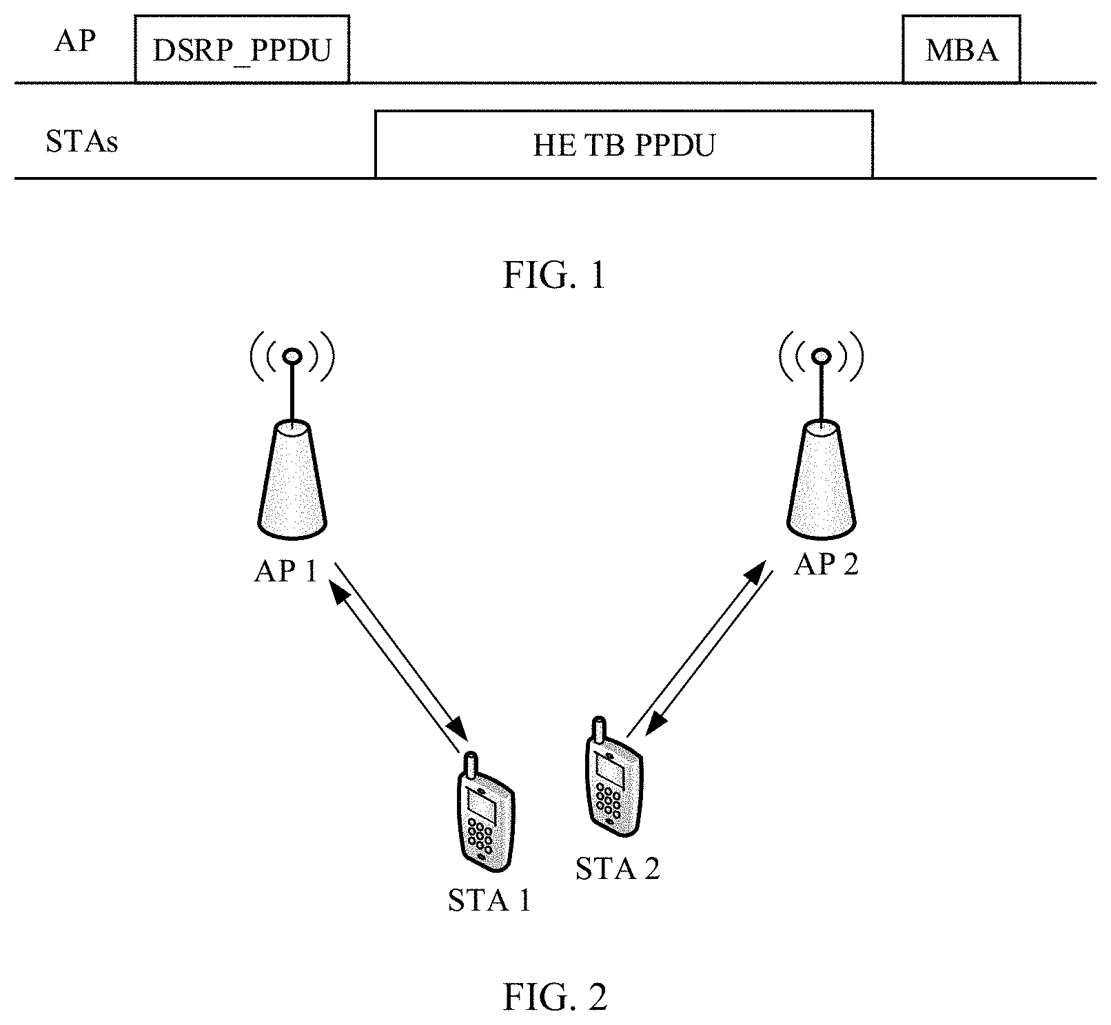 Patent US11784766 — Method and apparatus for spatial reuse based on multi-access point AP coordination — Figure 1