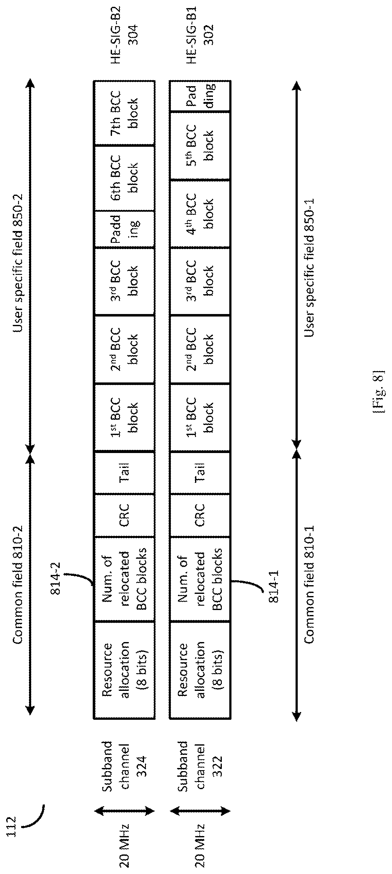 Patent US11784767 Figure 8 – Integrated circuit