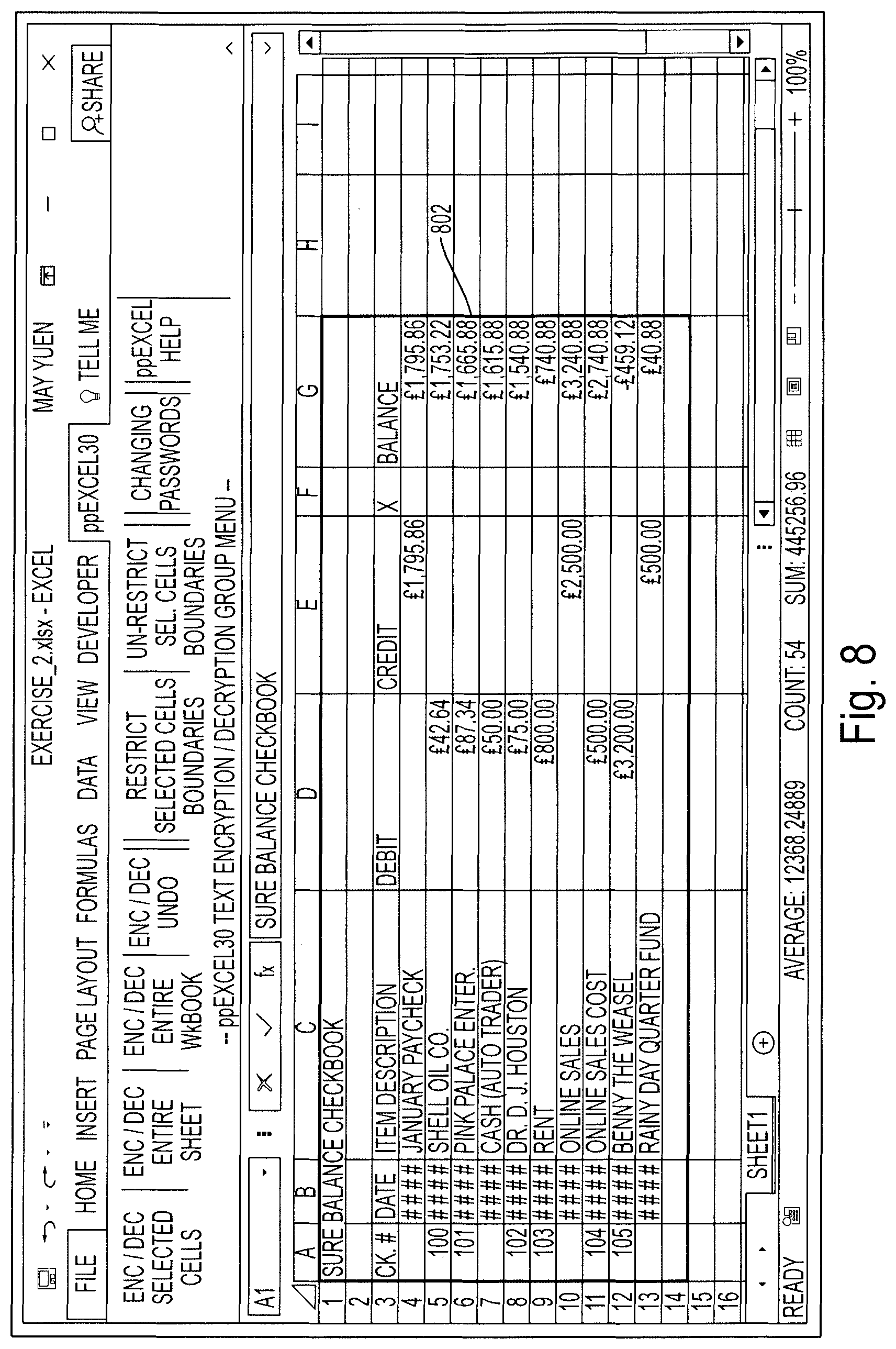 Patent US11784793 Figure 8 – Applications in connection with secure encryption