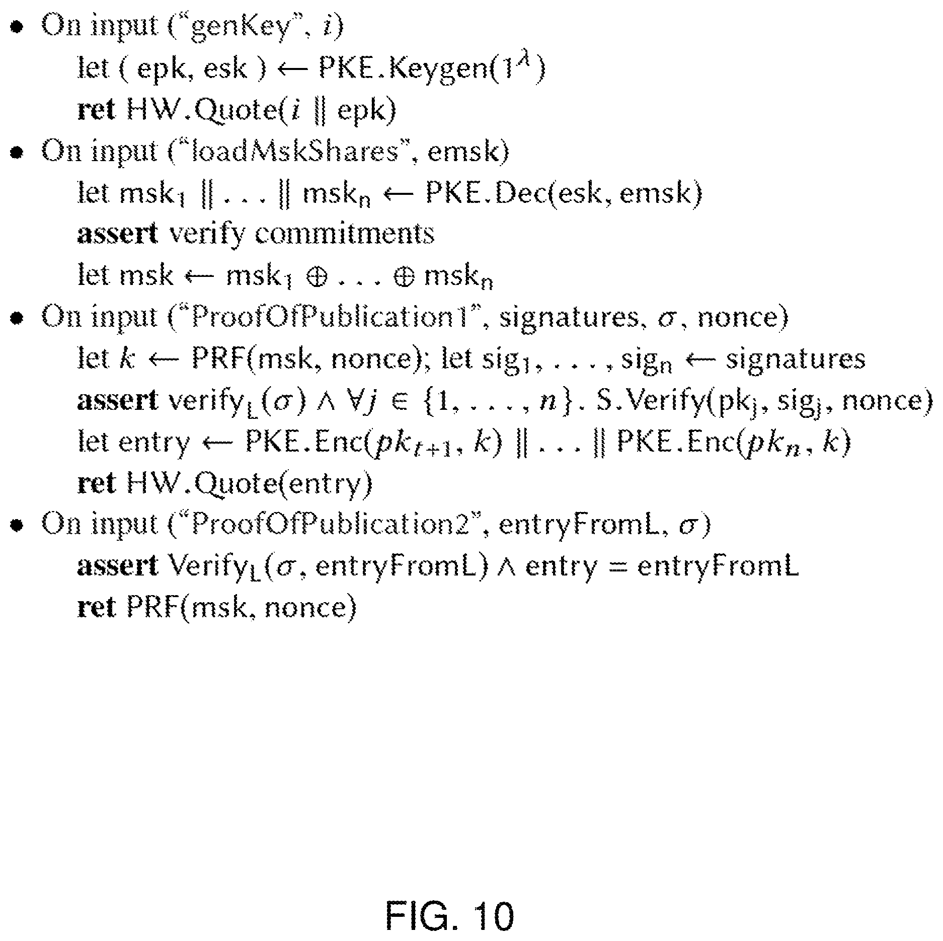 Patent US11784826 Figure 10 – System, method, and computer program product for secure real-time n-party computation
