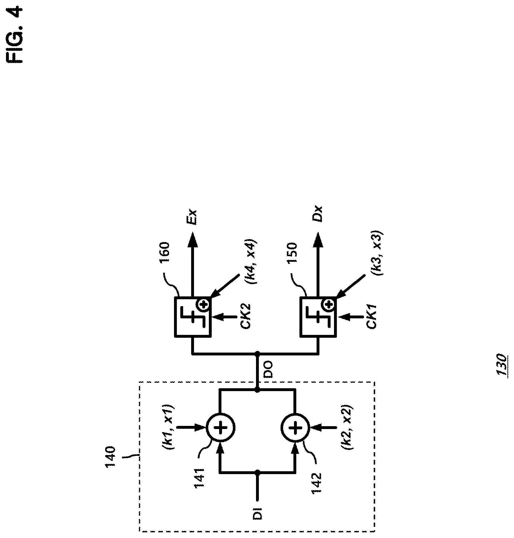 Patent US11784854 Figure 4 – Receiver including a multi-rate equalizer