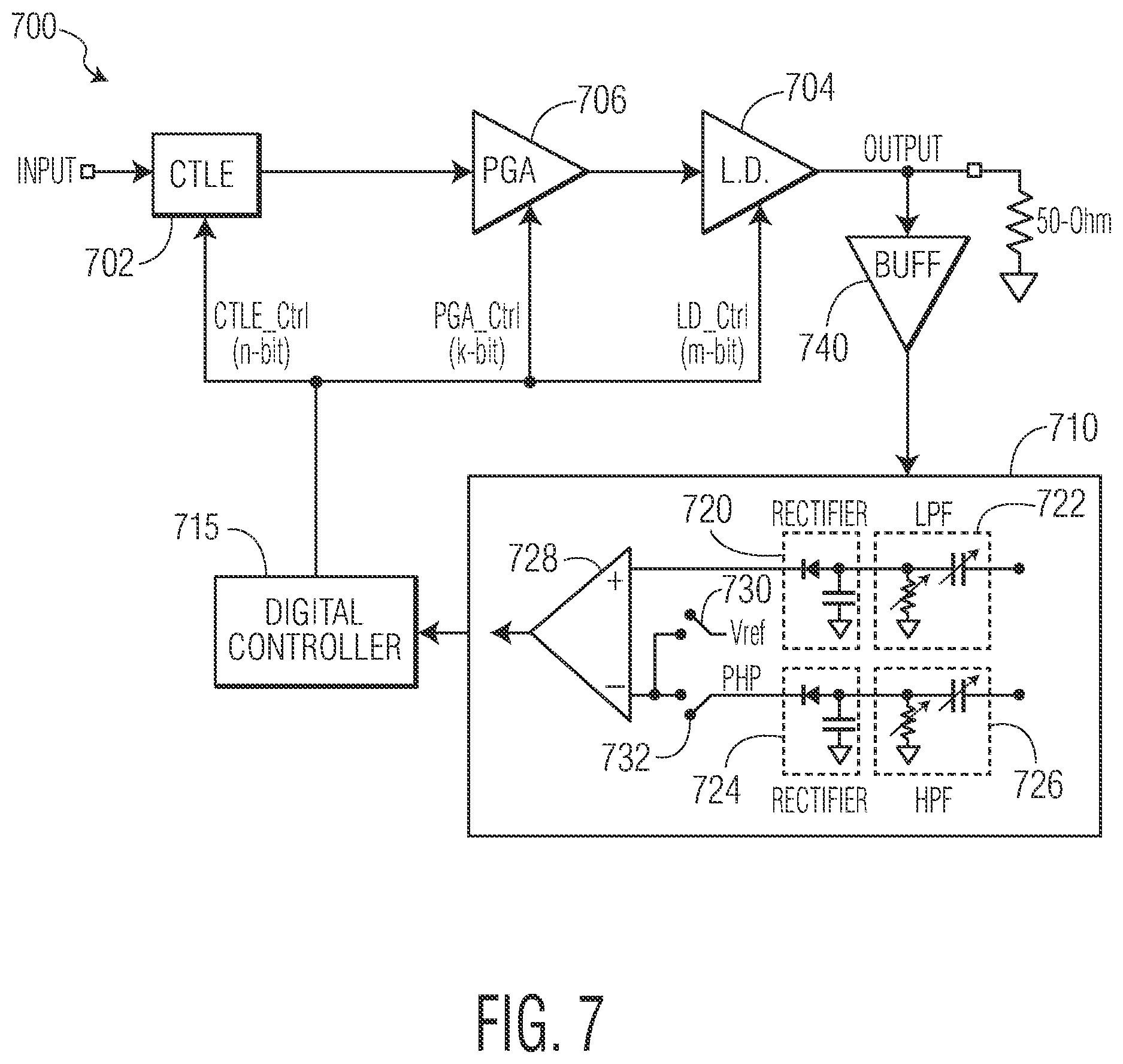 Patent US11784857 Figure 4 – Adaptive linear drivers