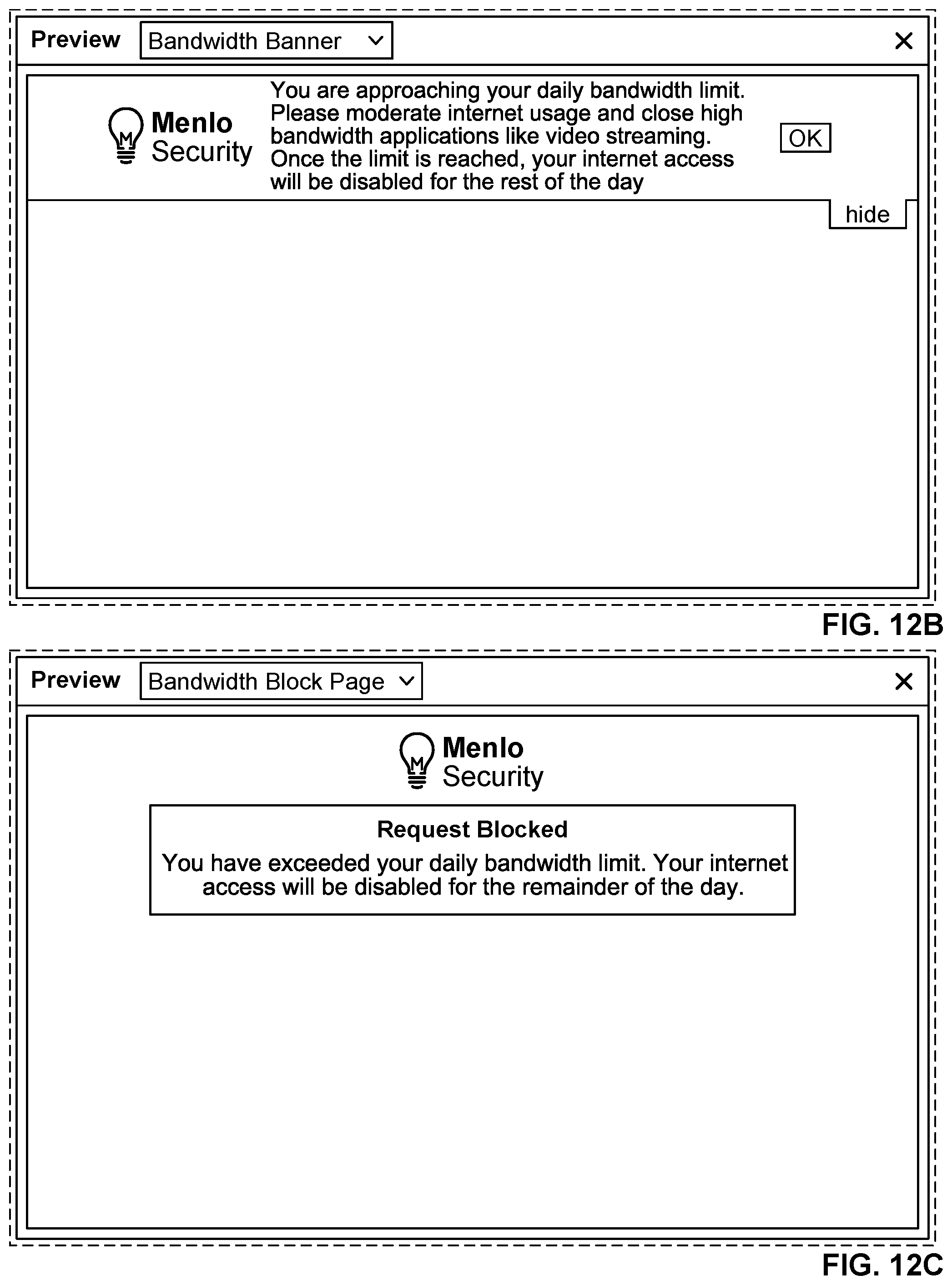 Patent US11784887 Figure 13 – Bandwidth throttling