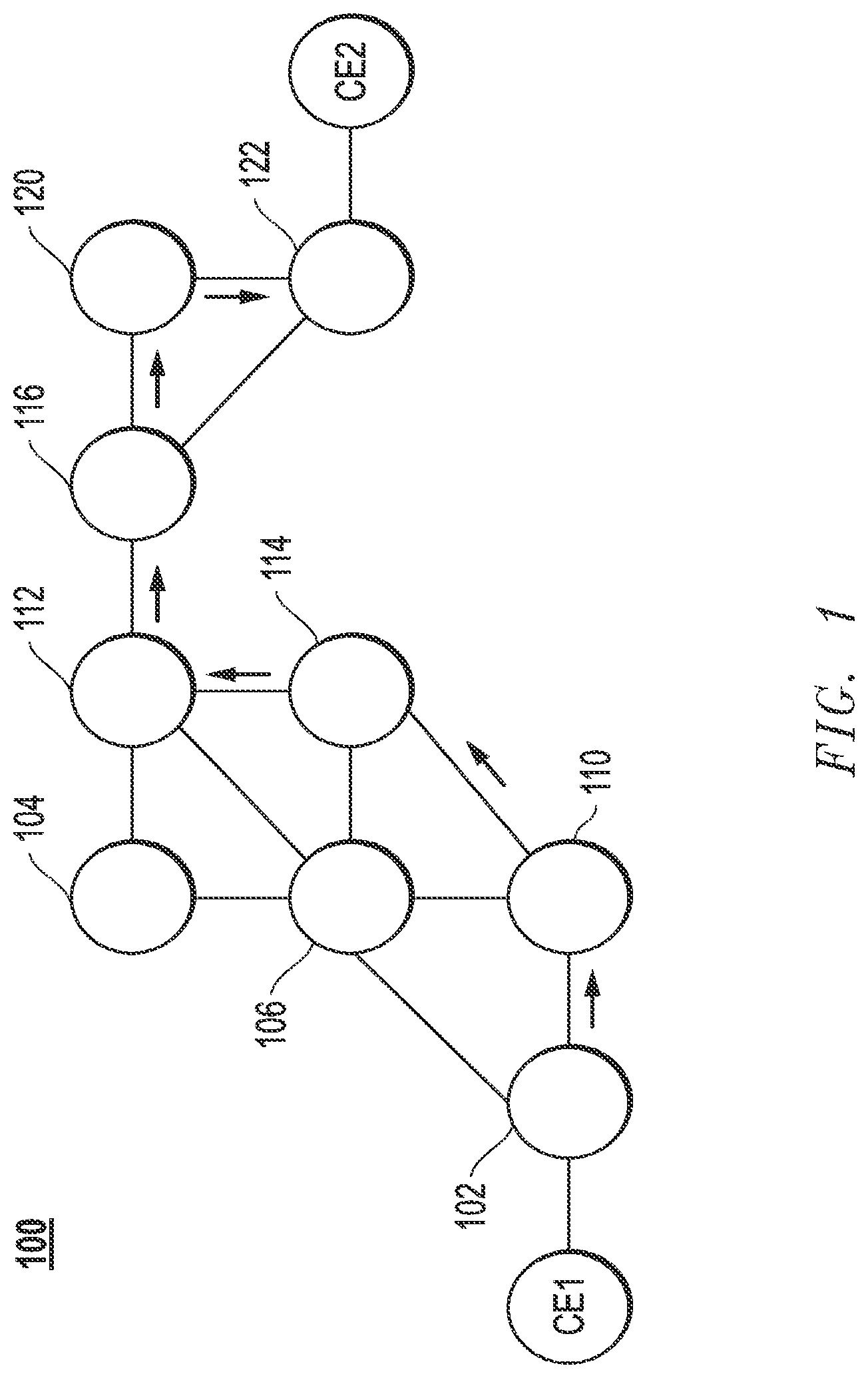 Patent US11784889 — Segment routing over label distribution protocol — Figure 1