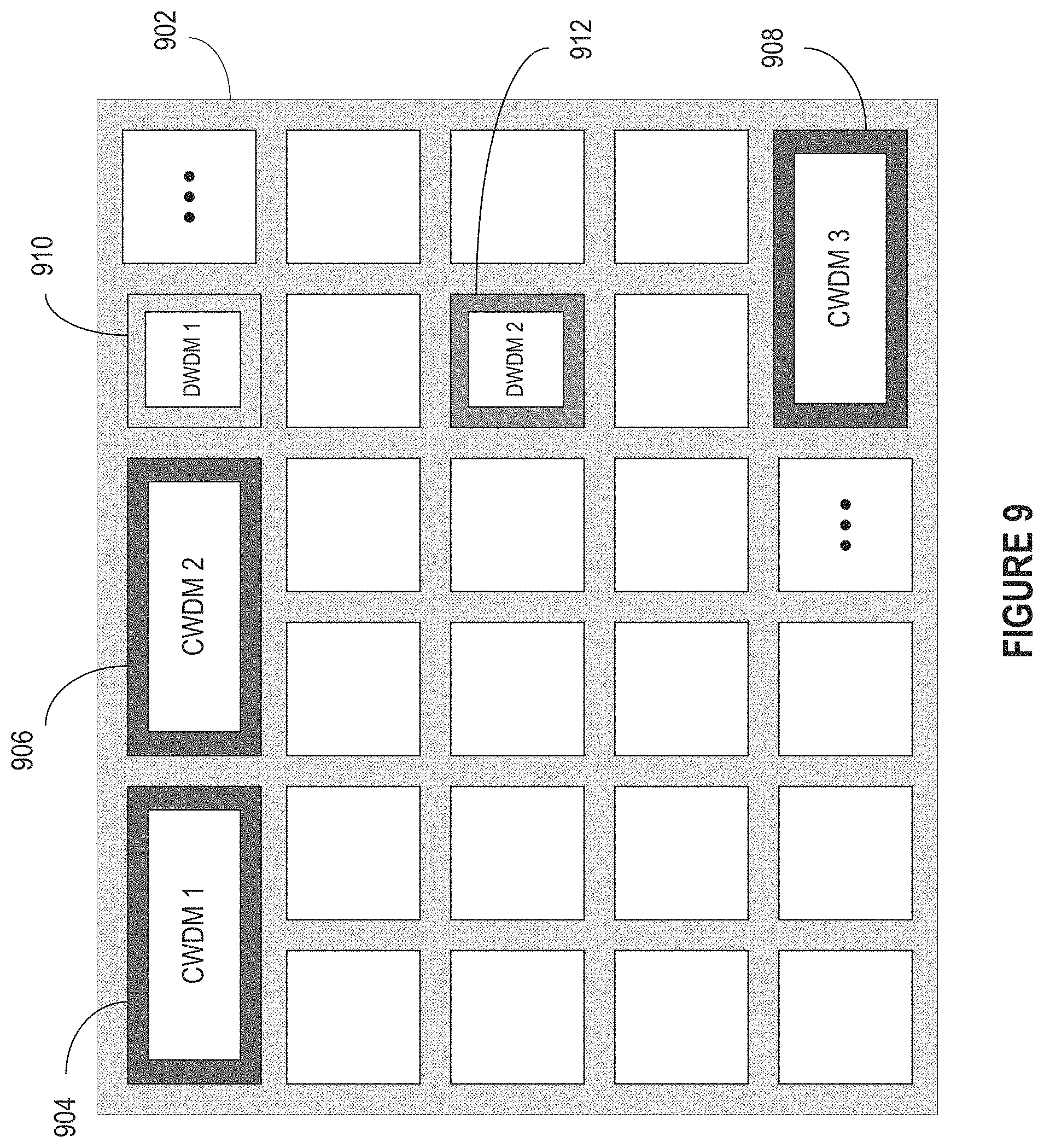 Patent US11784893 Figure 10 – Channelized optical wavelength division multiplexing (WDM) adaptive interface