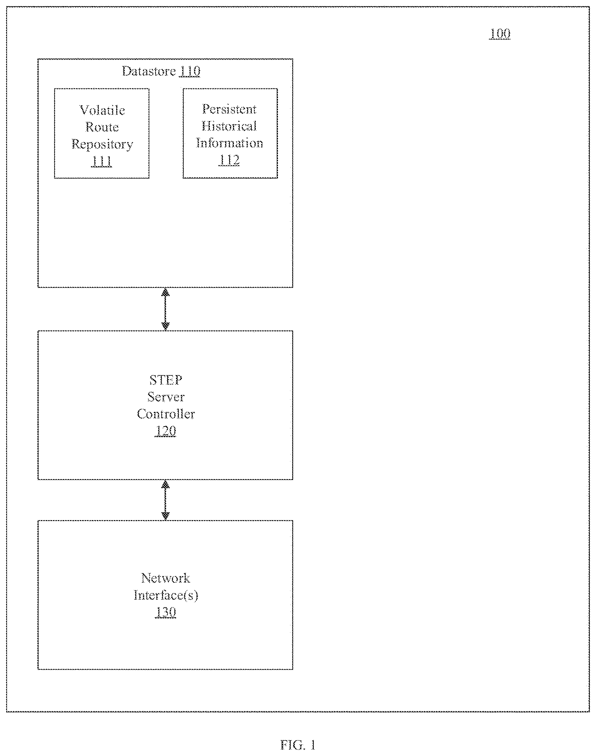Patent US11784907 Figure 1 – Routing using segment-based metrics