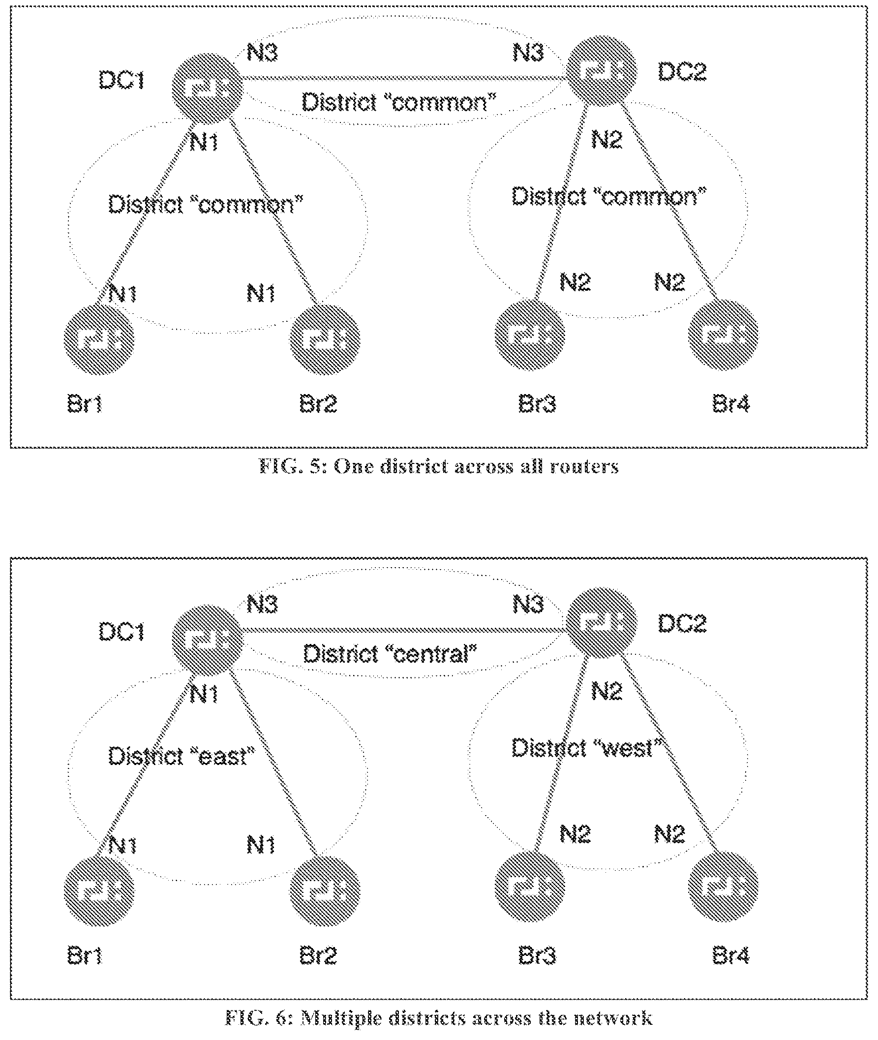Patent US11784907 Figure 5 – Routing using segment-based metrics
