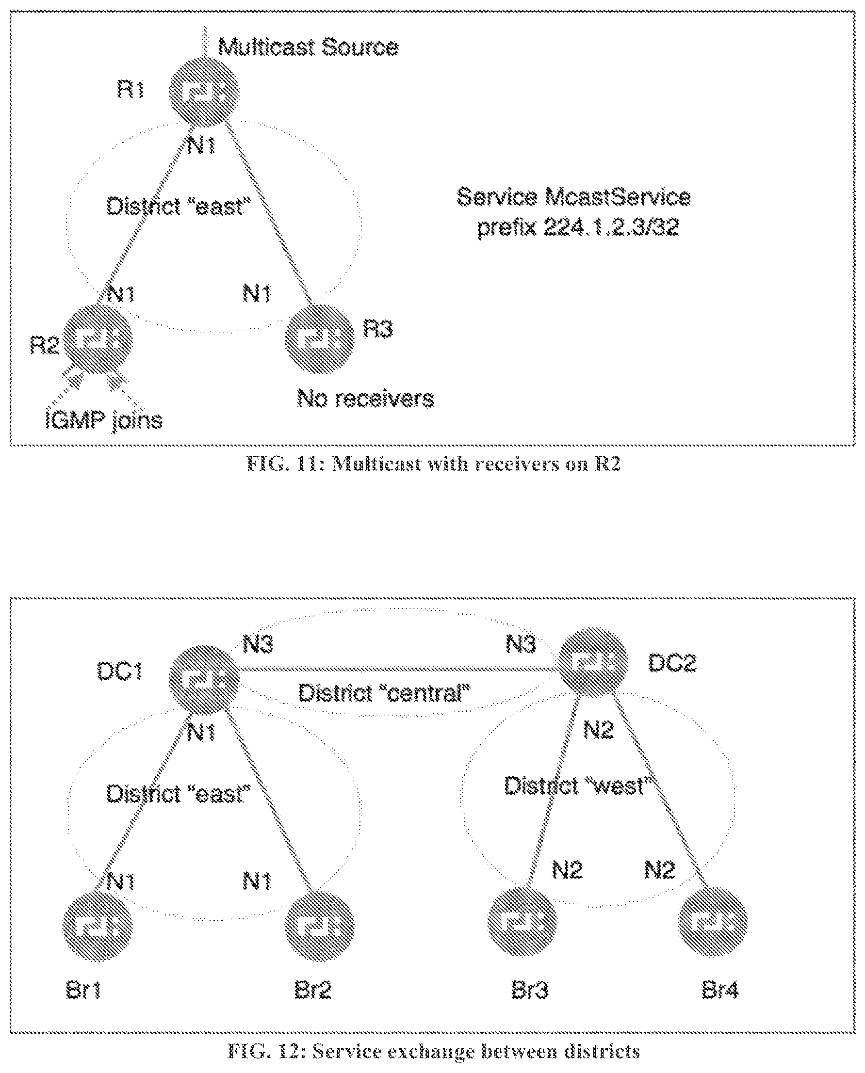 Patent US11784907 Figure 8 – Routing using segment-based metrics