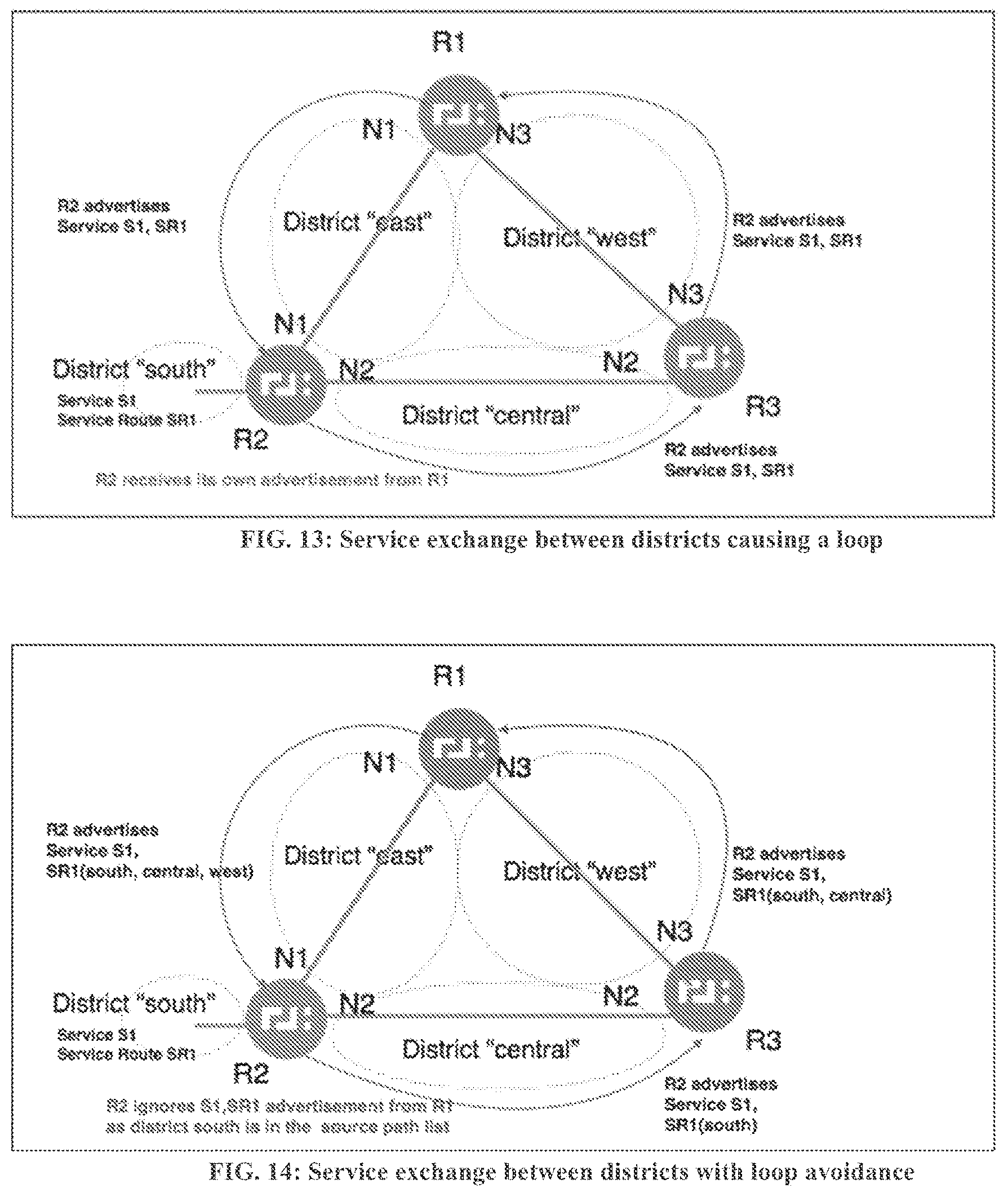 Patent US11784907 Figure 9 – Routing using segment-based metrics