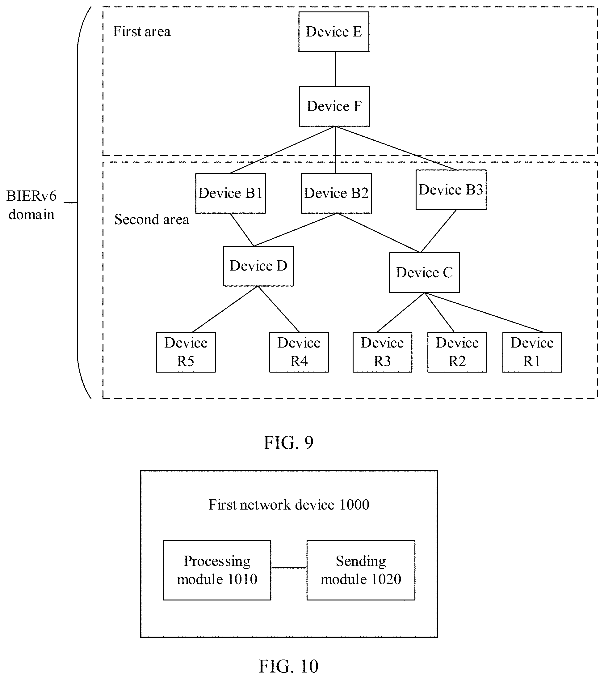 Patent US11784919 Figure 7 – Method for sending BIERv6 packet and first network device