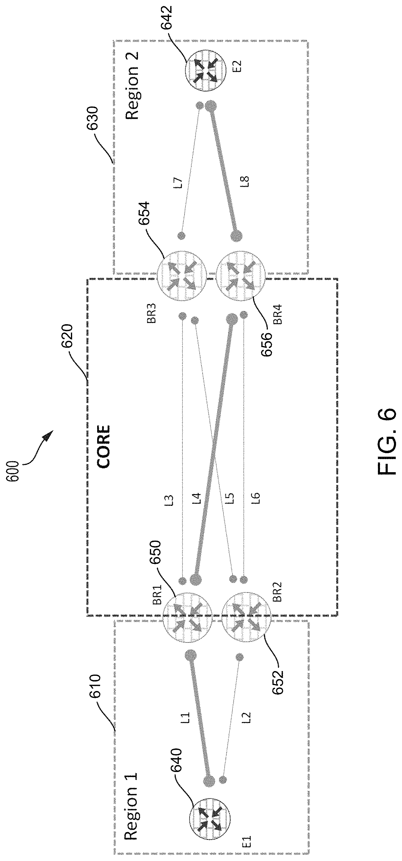 Patent US11784924 Figure 7 – Optimizing application performance in hierarchical SD-WAN
