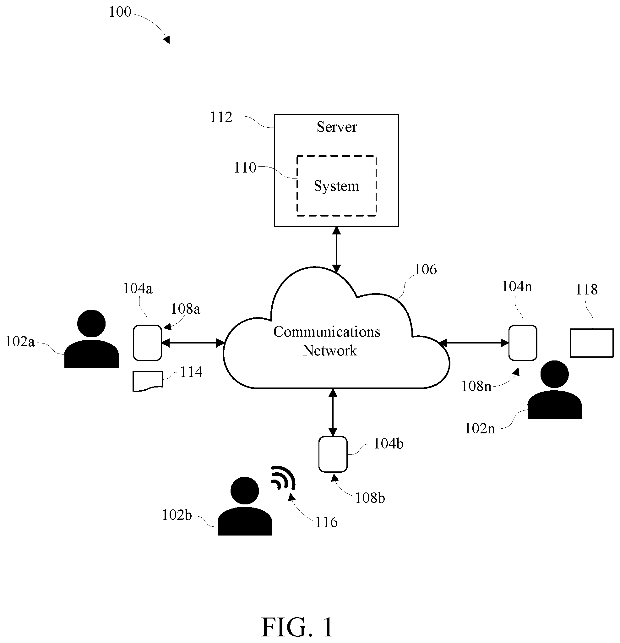 Patent US11784948 Figure 1 – Cognitive determination of message suitability