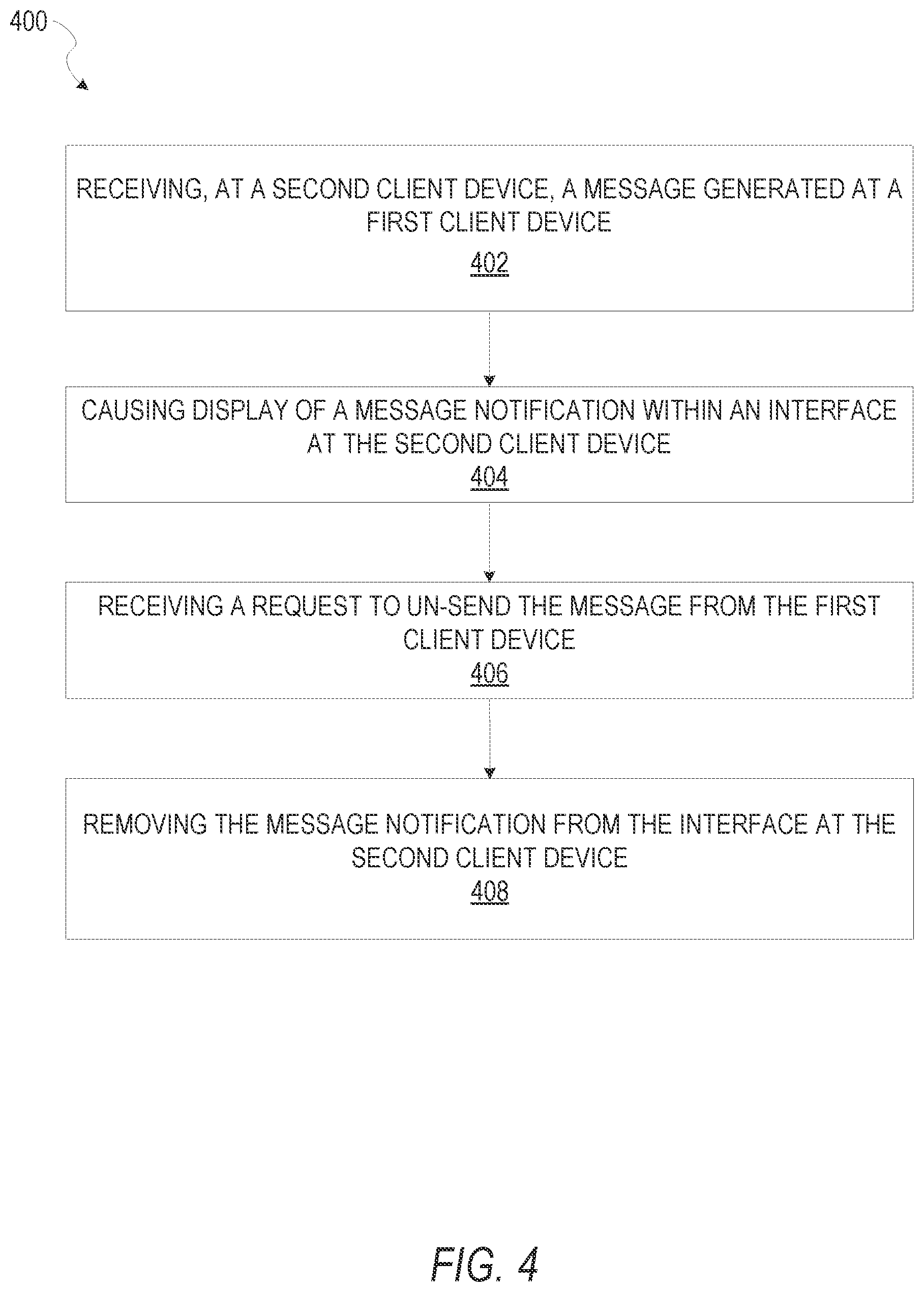 Patent US11784957 Figure 4 – Messaging system