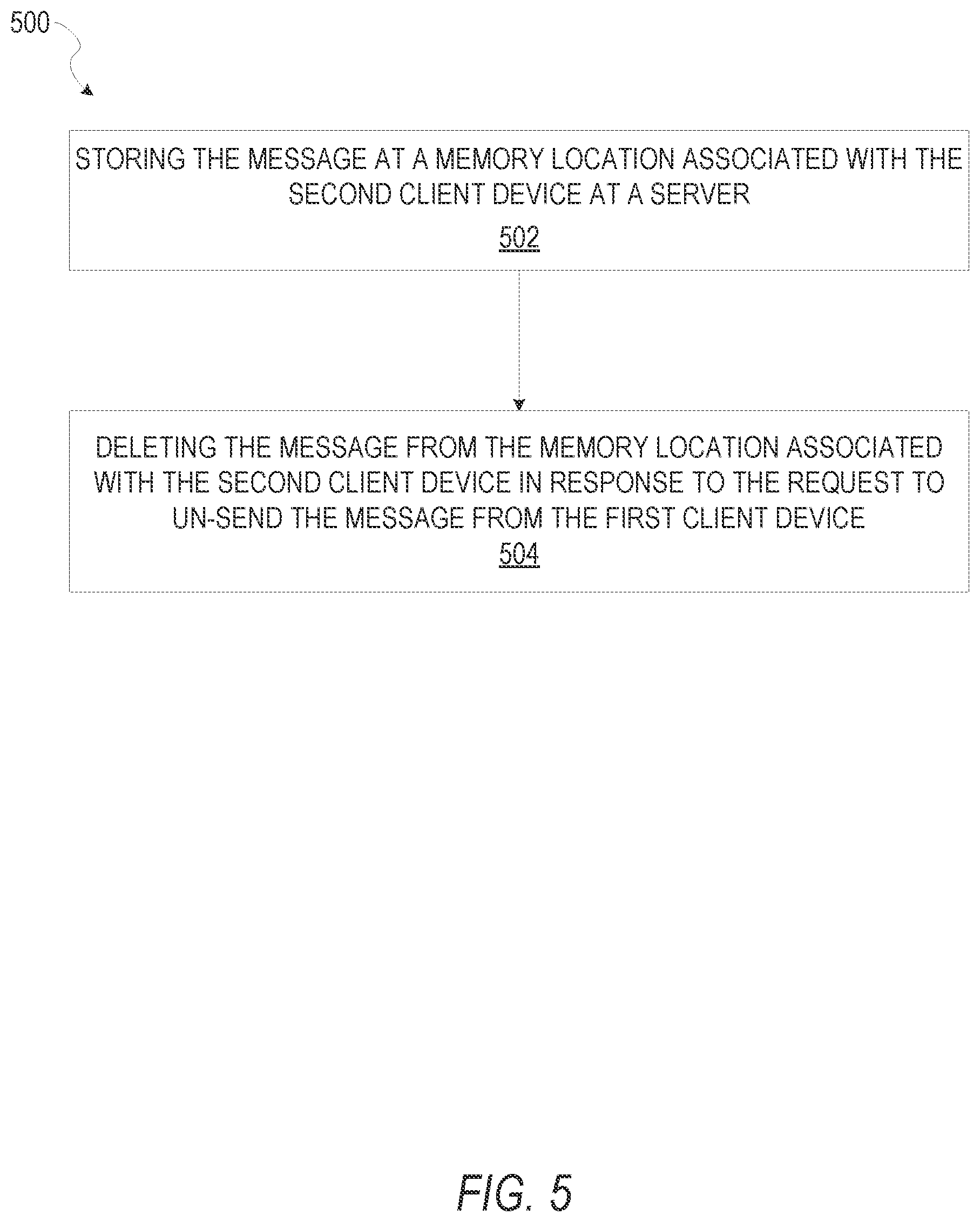 Patent US11784957 Figure 5 – Messaging system