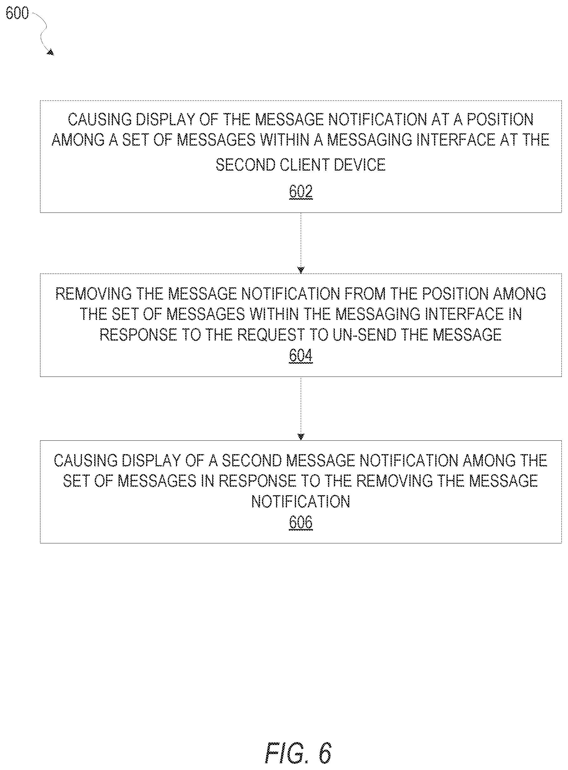 Patent US11784957 Figure 6 – Messaging system
