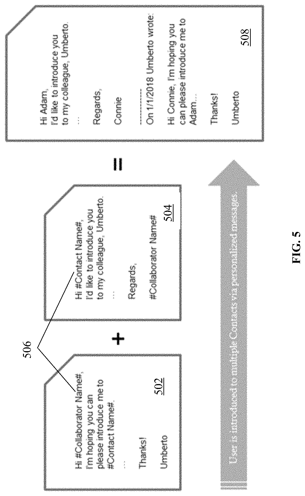 Patent US11784960 Figure 5 – Method, apparatus, and computer-readable medium for leveraging connections