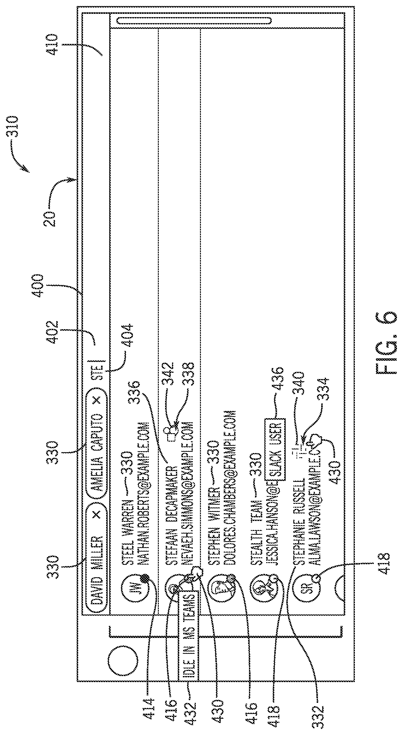 Patent US11784962 Figure 6 – Systems and methods for collaborative chat with non-native chat platforms