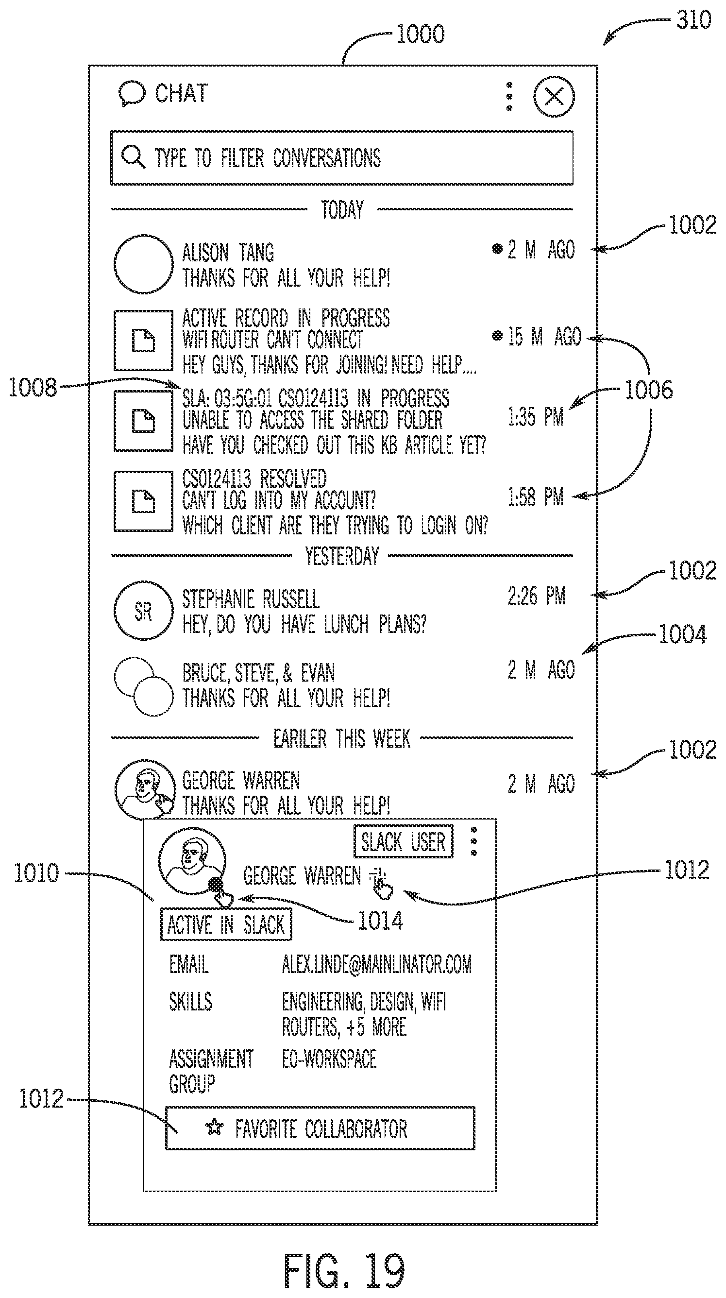Patent US11784962 Figure 17 – Systems and methods for collaborative chat with non-native chat platforms