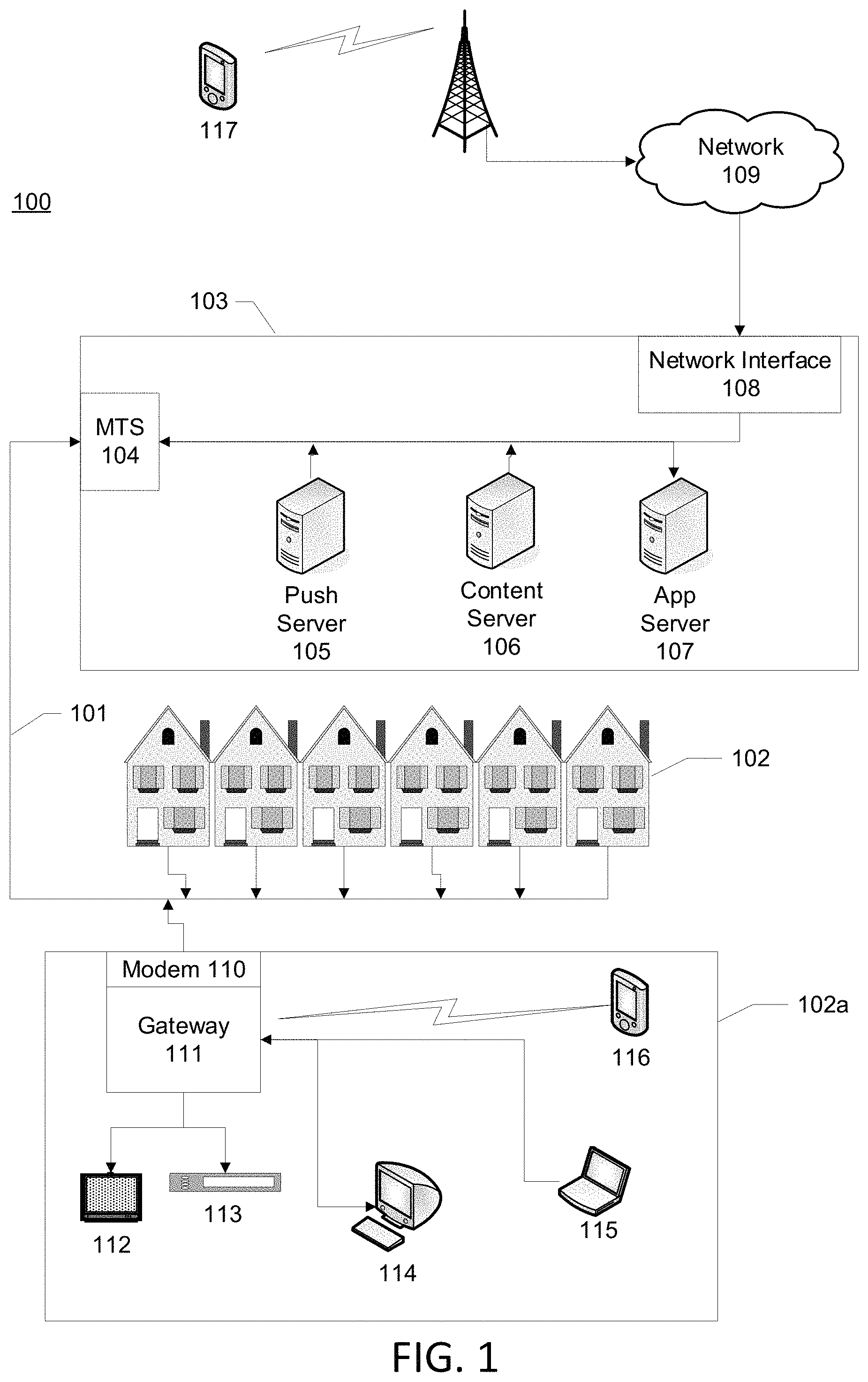 Patent US11784982 Figure 1 – Secure content access authorization