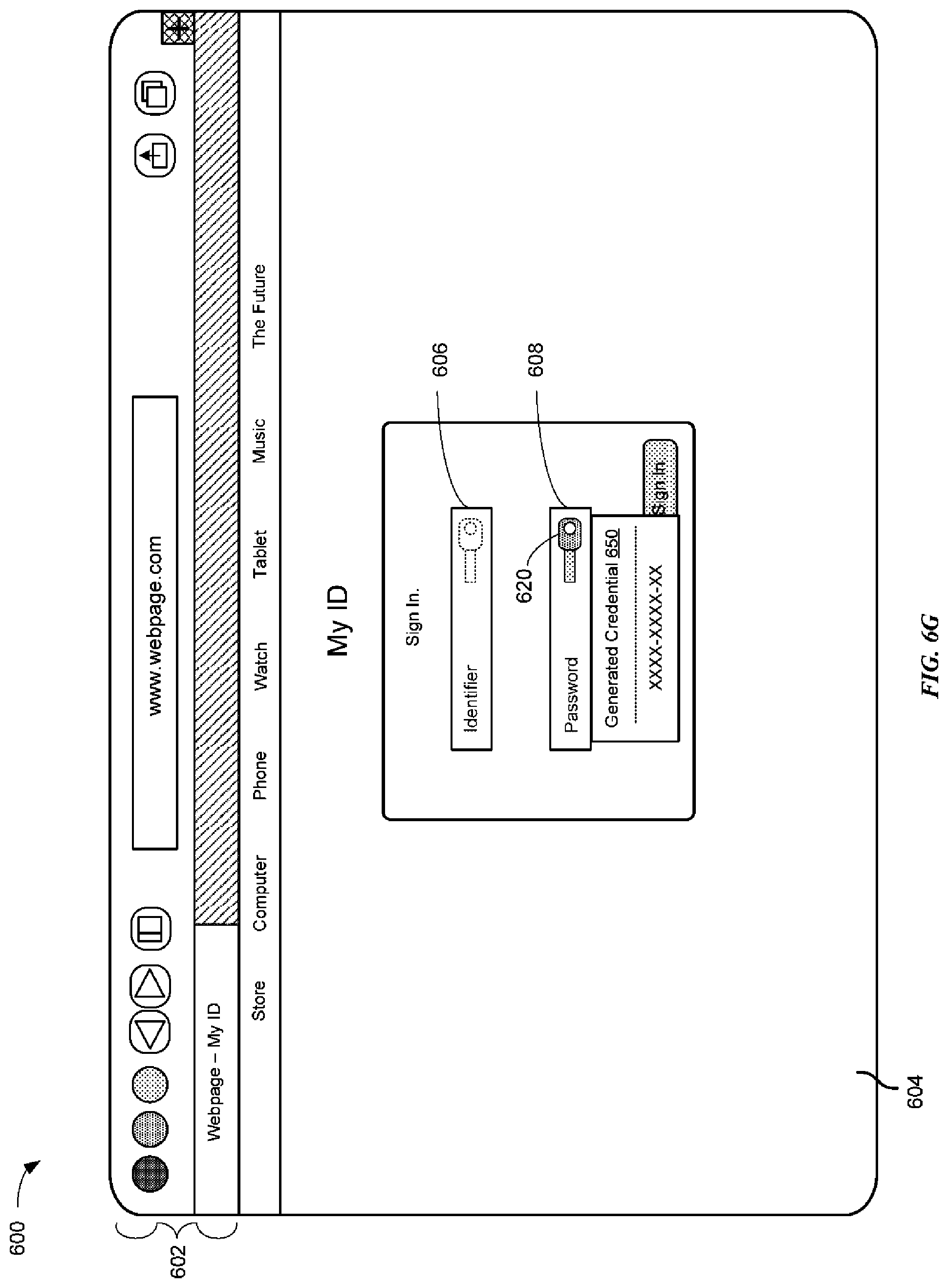 Patent US11784992 Figure 15 – Credential entry and management