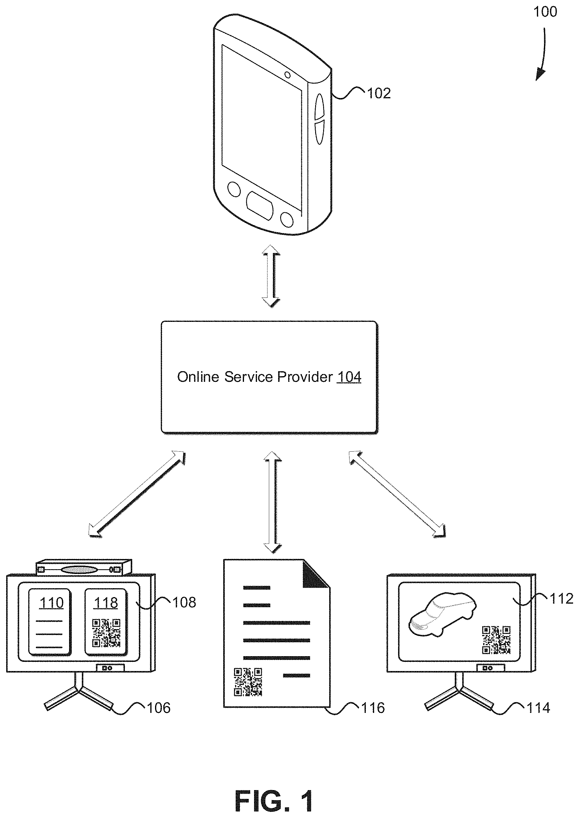 Patent US11785001 Figure 1 – Image-based access to data