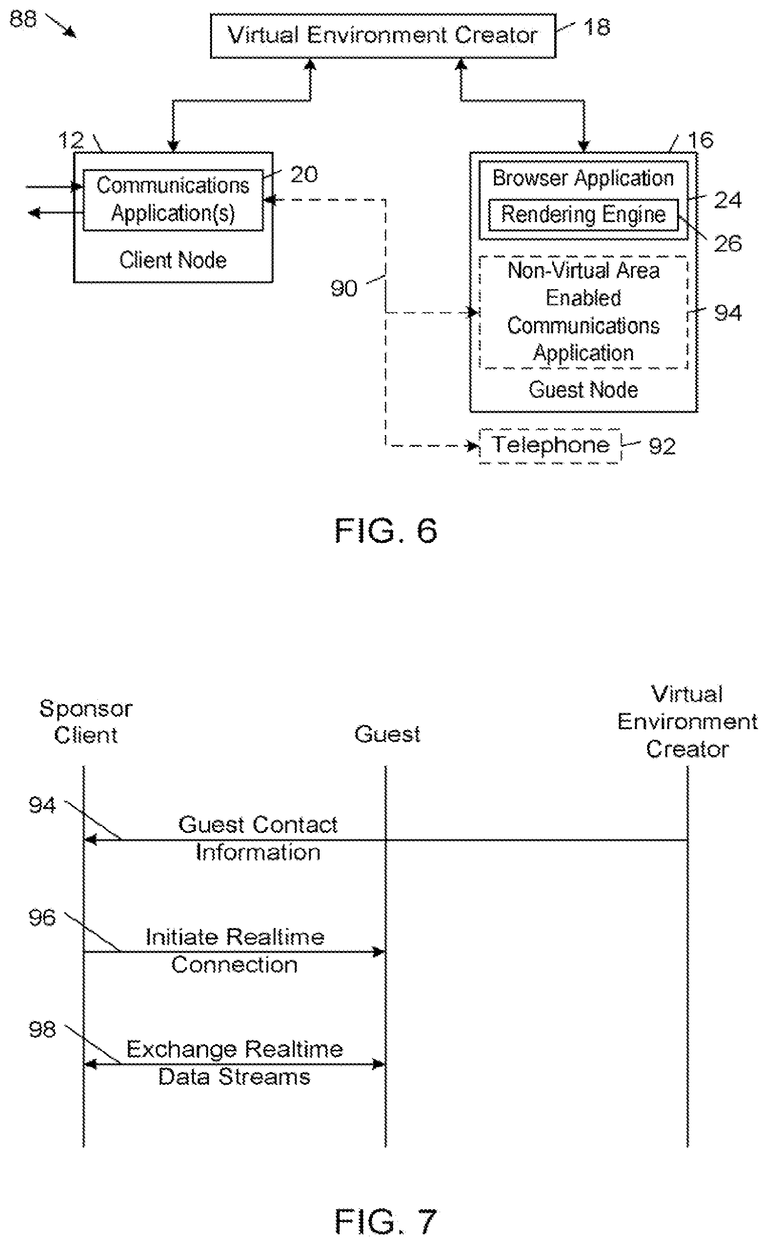 Patent US11785056 Figure 4 – Web browser interface for spatial communication environments