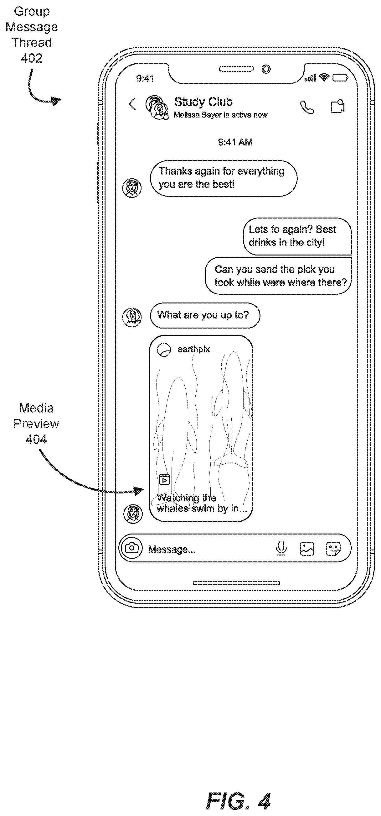 Patent US11785062 Figure 4 – Systems and methods for enabling shared media interactions