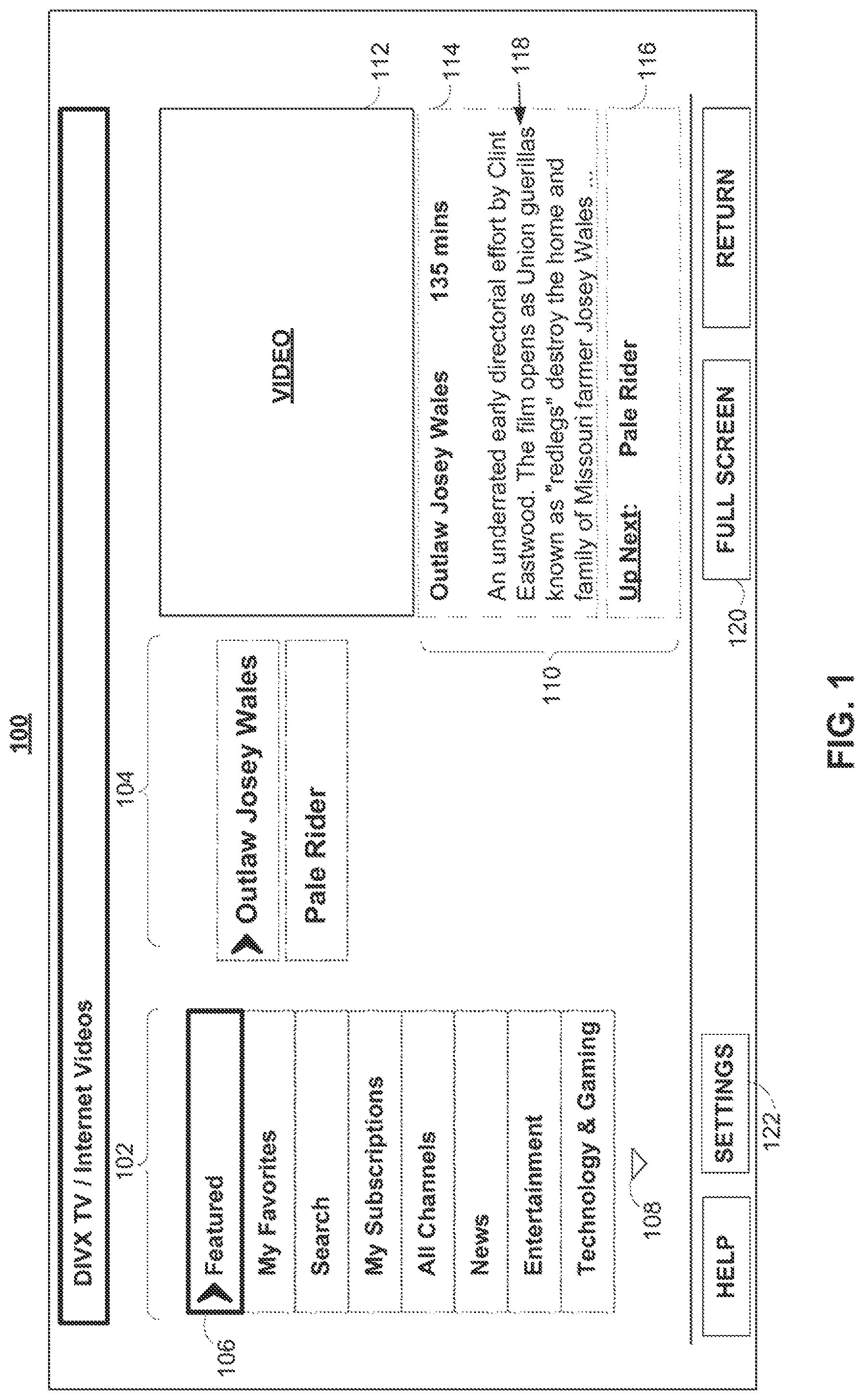 Patent US11785066 Figure 1 – Systems, methods, and media for controlling delivery of content