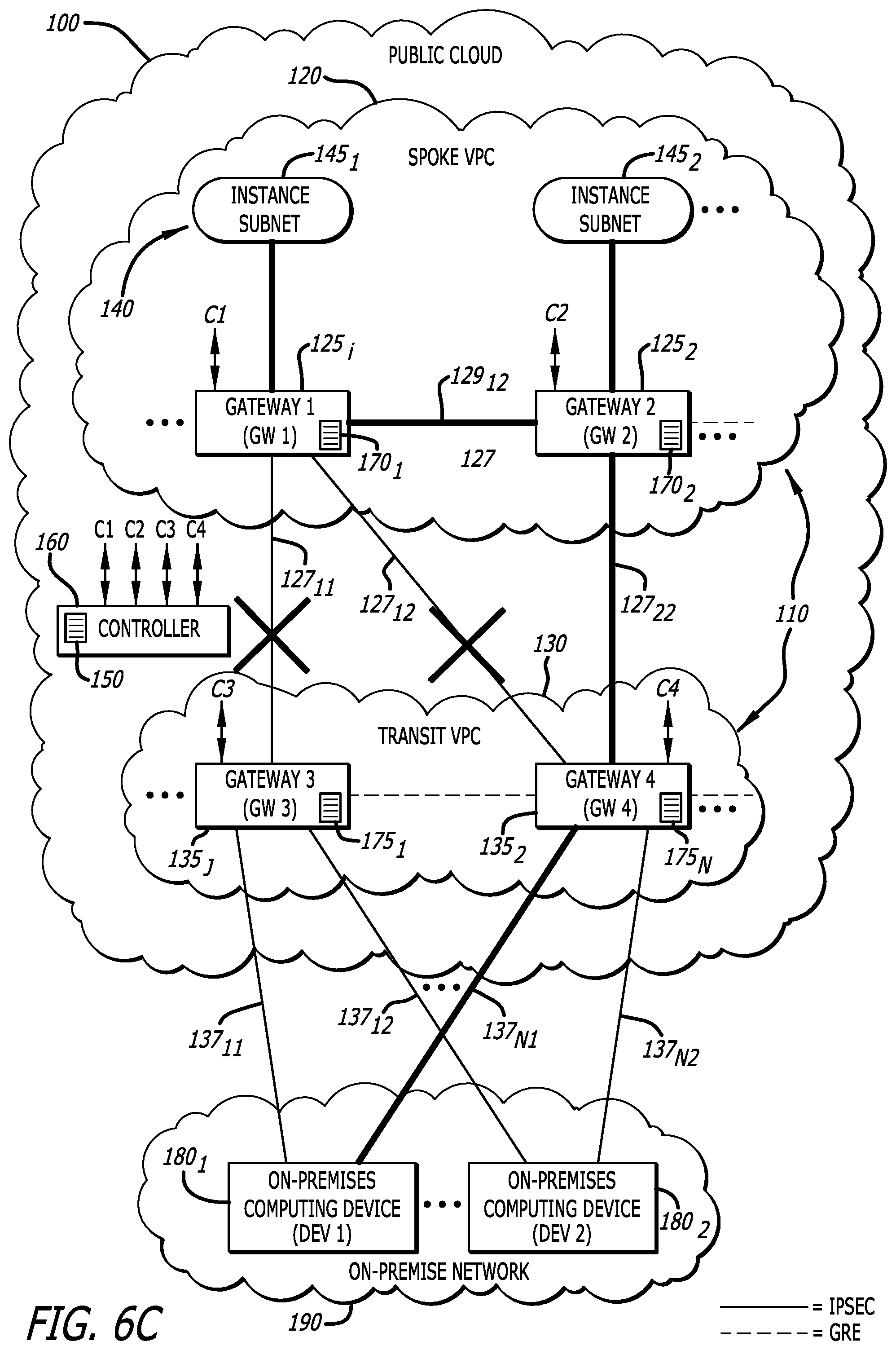 Patent US11785078 Figure 11 – Multi-cloud active mesh network system and method