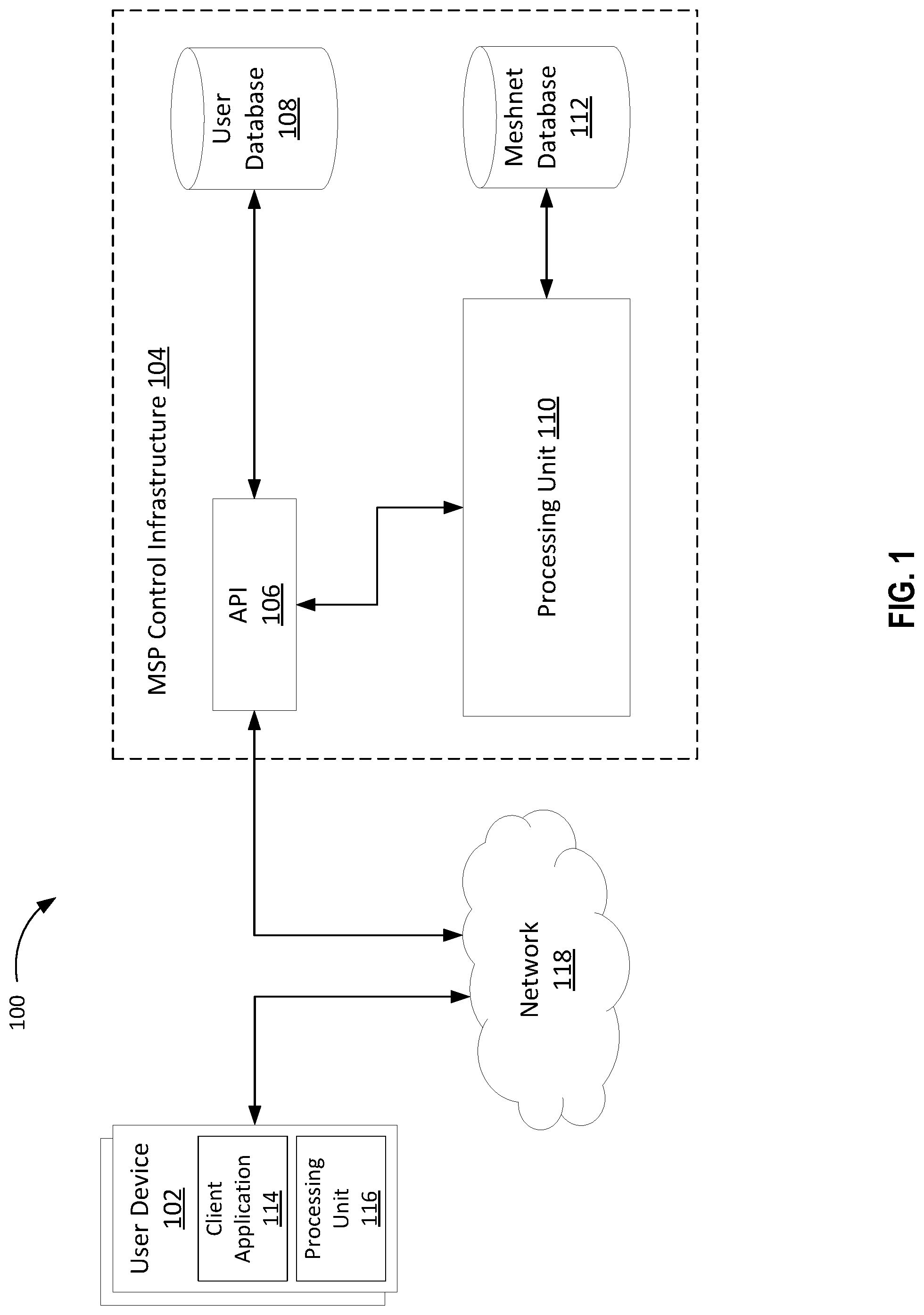 Patent US11785089 Figure 1 – Updating communication parameters in a mesh network