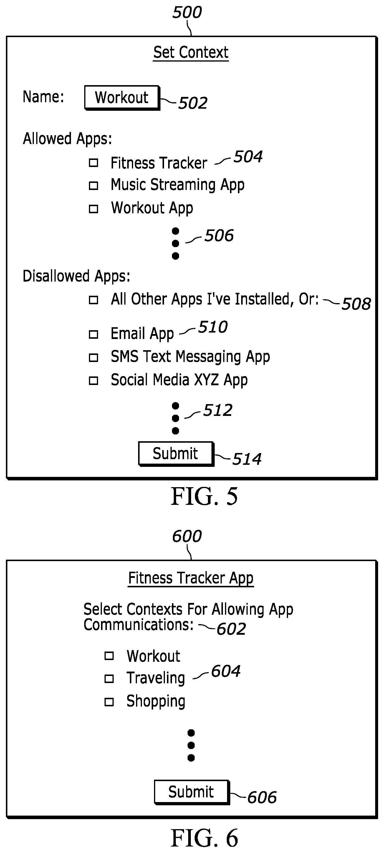 Patent US11785101 Figure 4 – Allowance of application communication based on context
