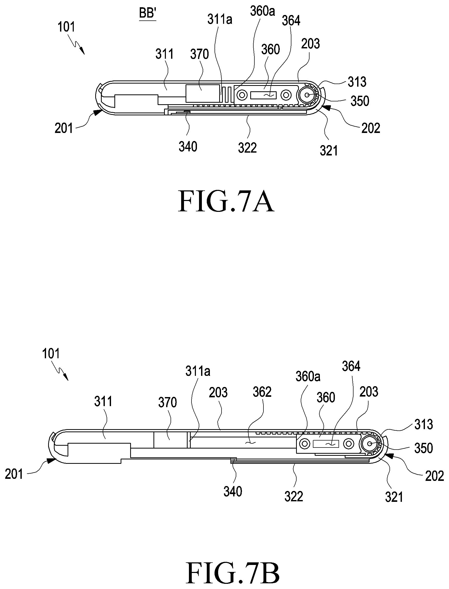 Patent US11785126 Figure 7 – Electronic device including acoustic assembly