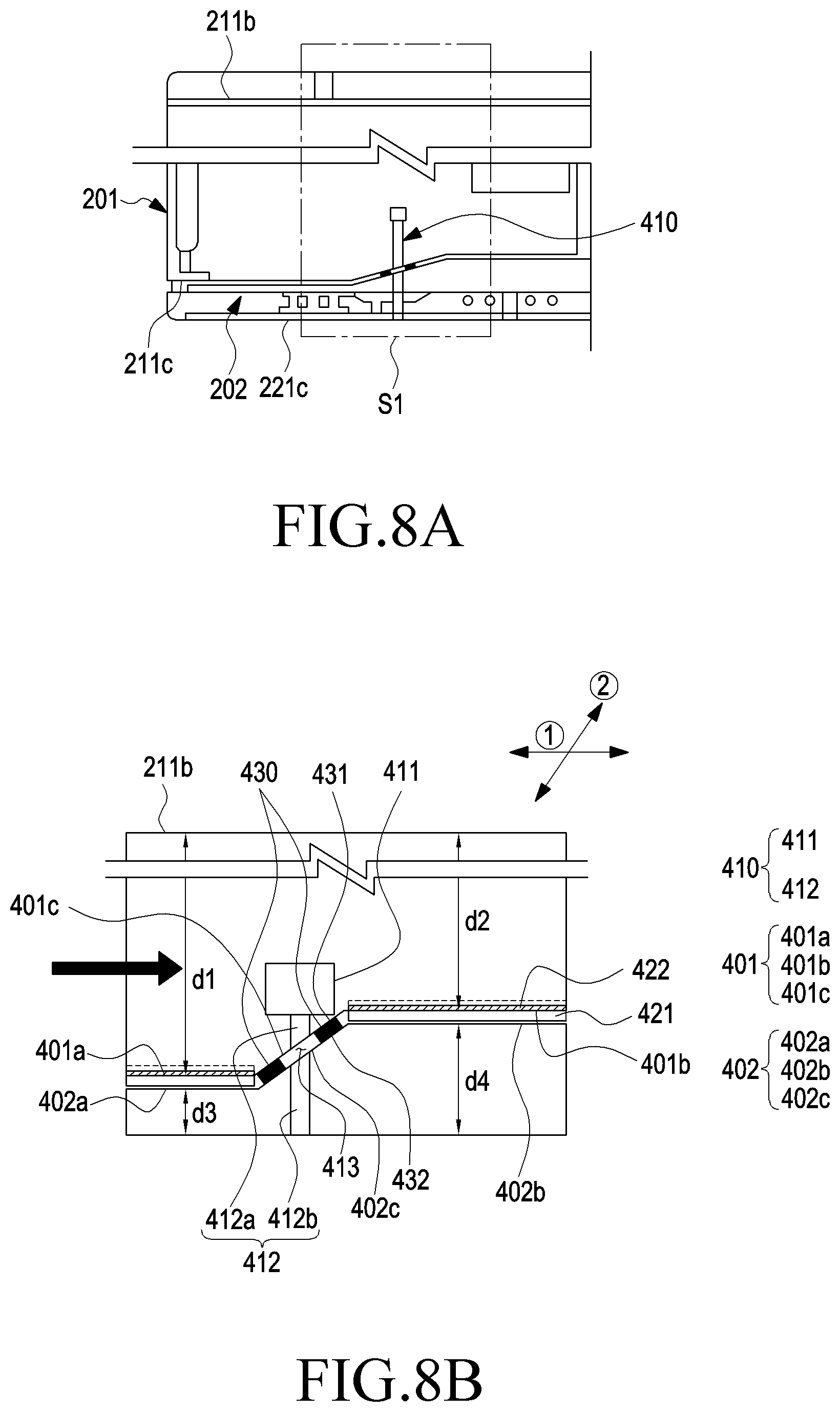 Patent US11785126 Figure 8 – Electronic device including acoustic assembly