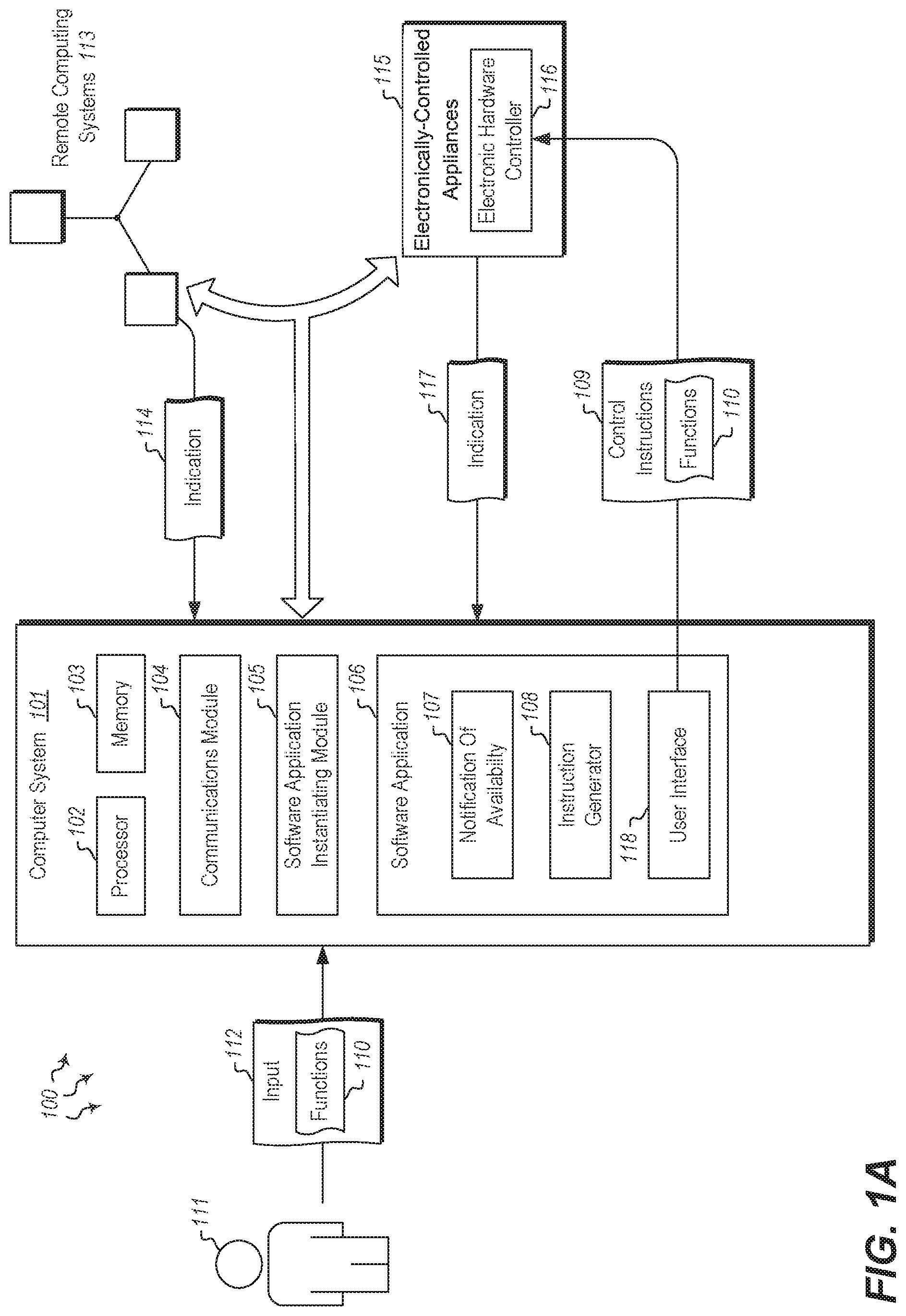 Patent US11785130 Figure 1 – Mobile application for controlling outdoor grill